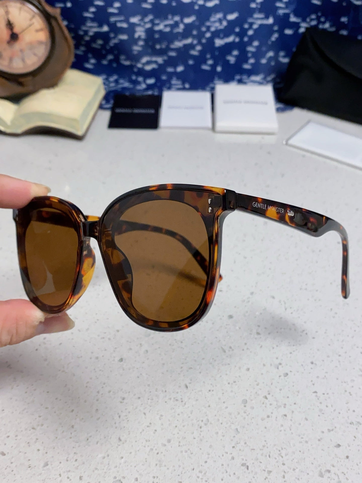 Gentle Monster ROSY Square Brown Lens Sunglasses for Men & Women - 432950 - detail image 6