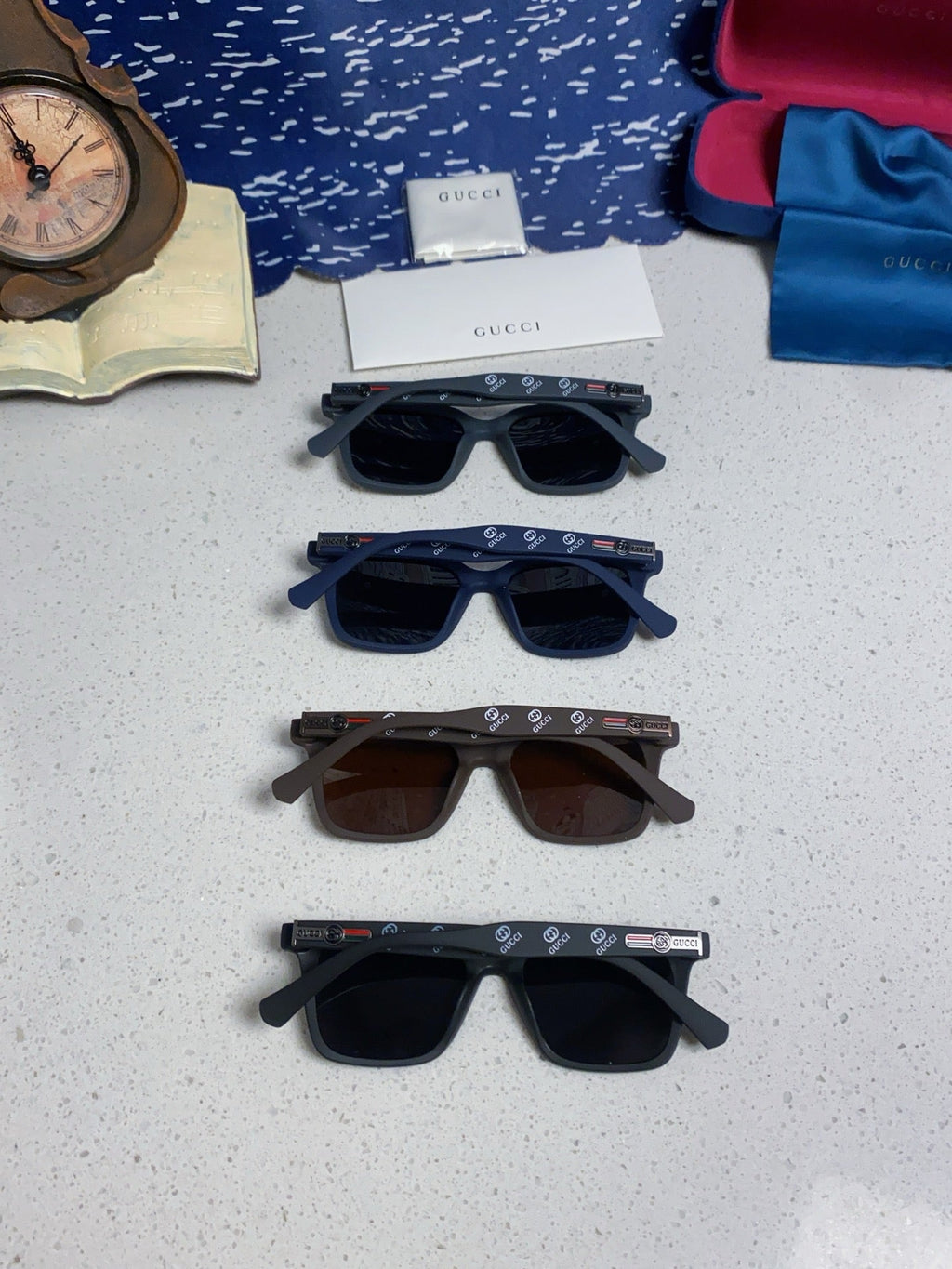 Gucci Polarized Fashion Black Lens Sunglasses for Men & Women - 132232 - detail image 11