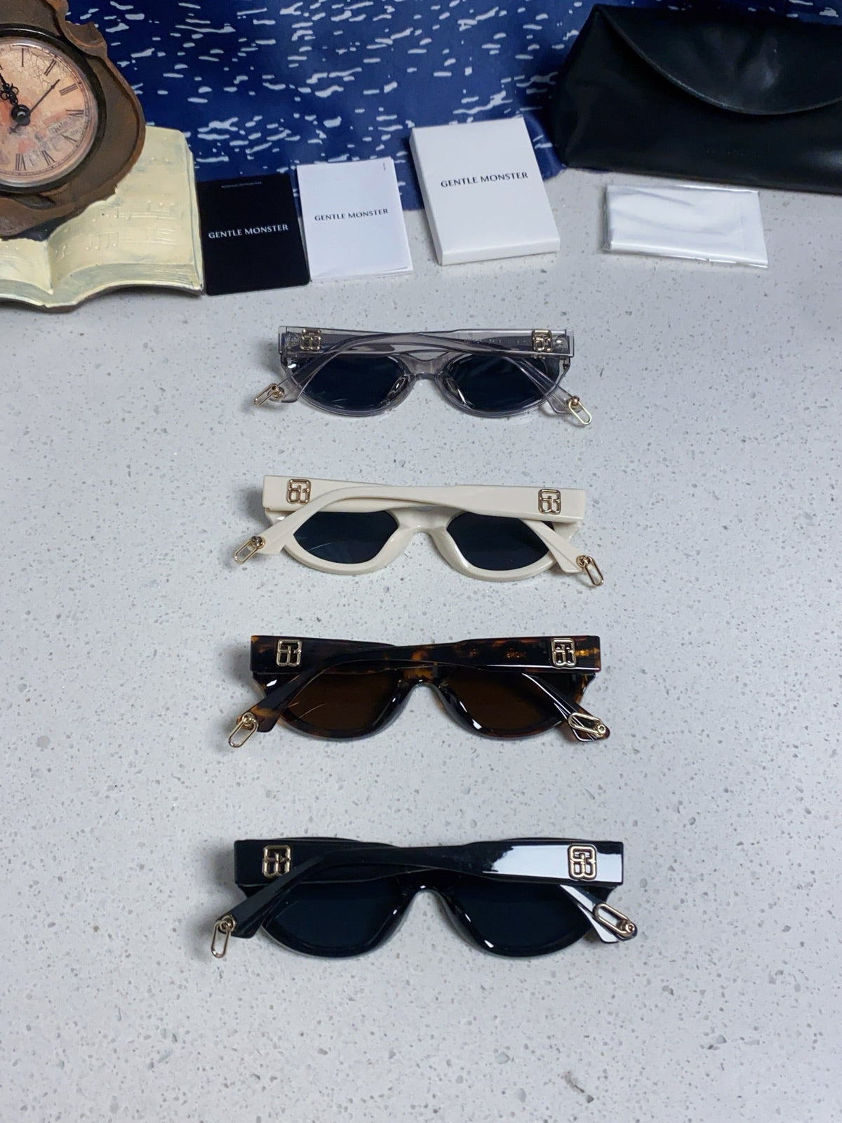 Gentle Monster GW003 Cat-Eye Blue Lens Sunglasses for Men & Women - detail image 11