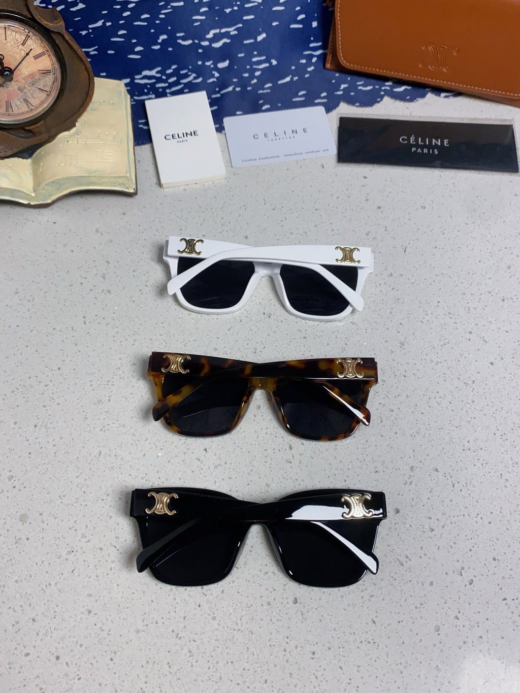 Celine Cat-Eye Black Lens Sunglasses for Men & Women - 382530 - detail image 10