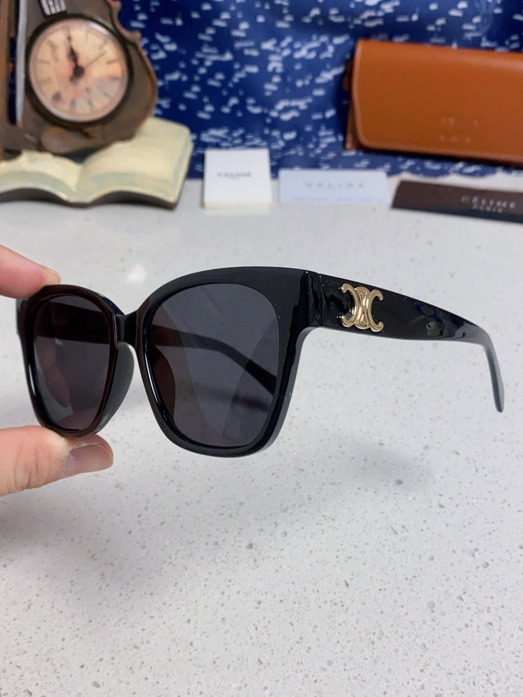 Celine Cat-Eye Pink Lens Sunglasses for Men & Women - detail image 6