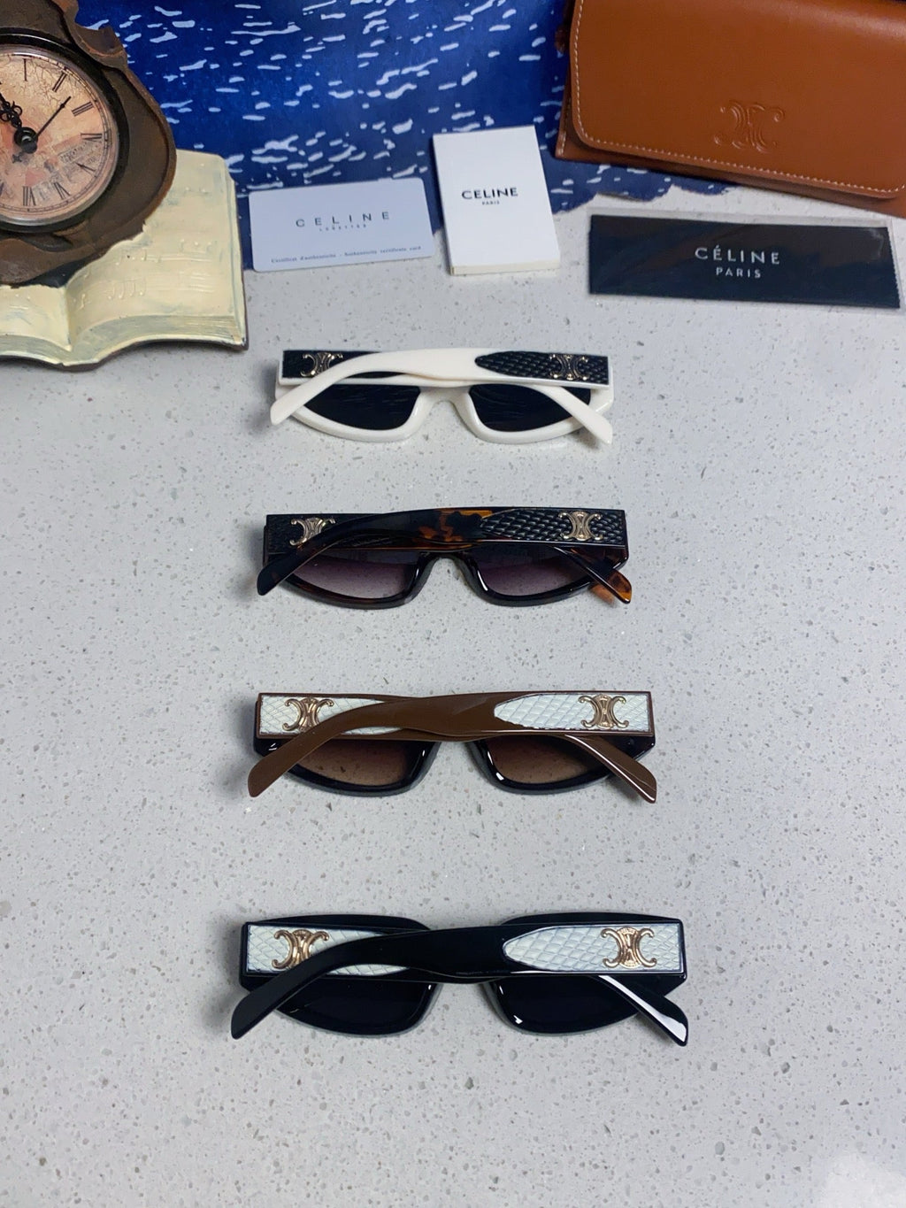Celine Cat-Eye Silver Lens Sunglasses for Men & Women - 432029 - detail image 11