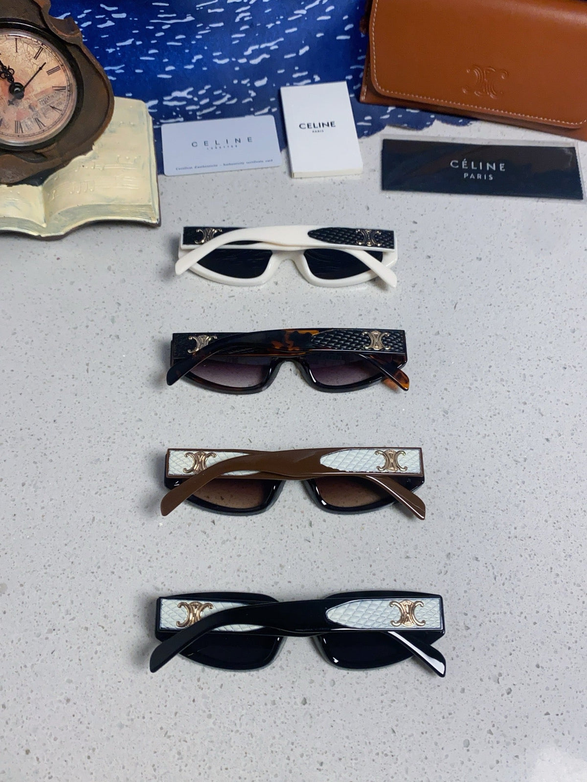 Celine Cat-Eye Silver Lens Sunglasses for Men & Women - 432029 - detail image 11