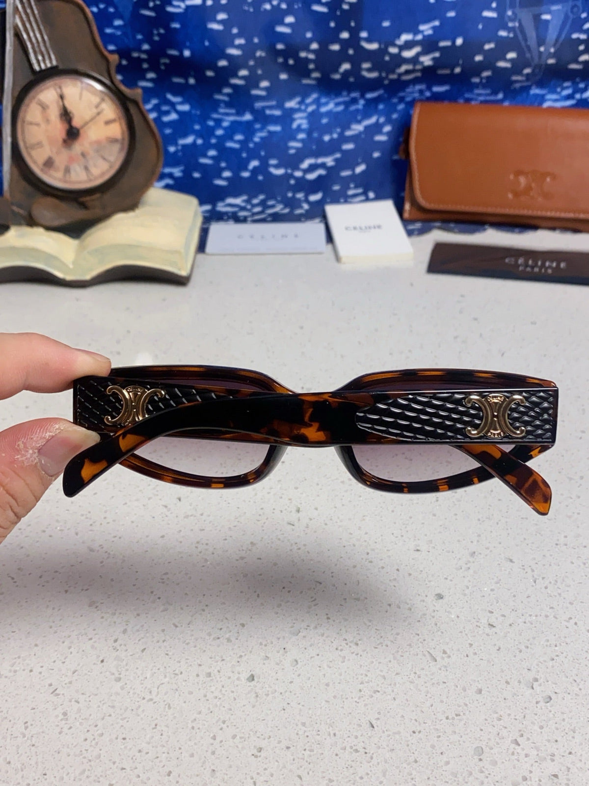 Celine Cat-Eye Gray Lens Sunglasses for Men & Women - 415598 - detail image 5