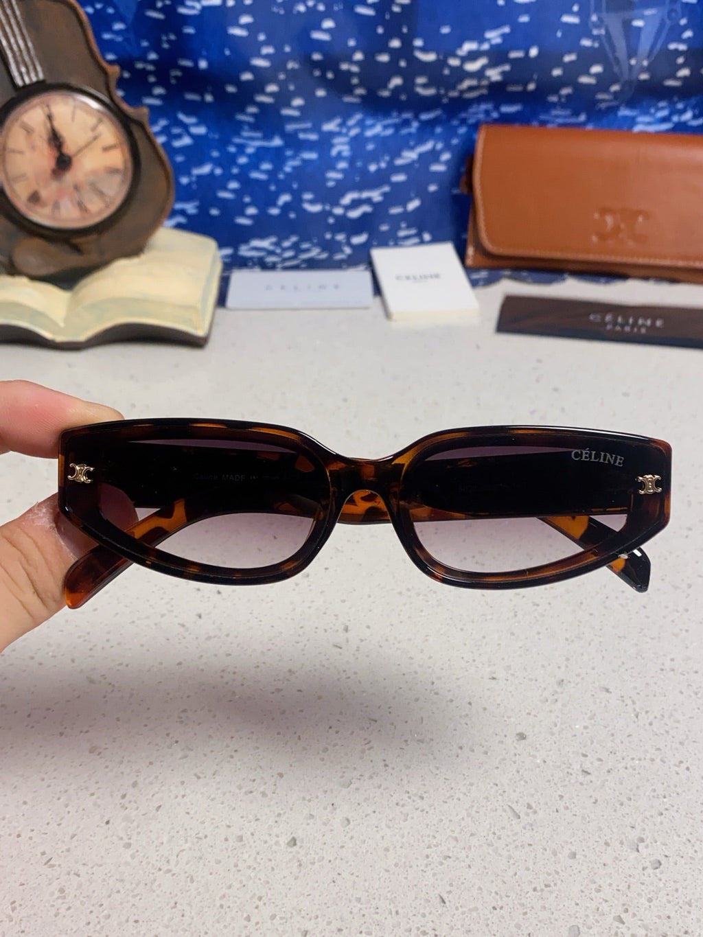 Celine Cat-Eye Gray Lens Sunglasses for Men & Women - 867148 - detail image 4