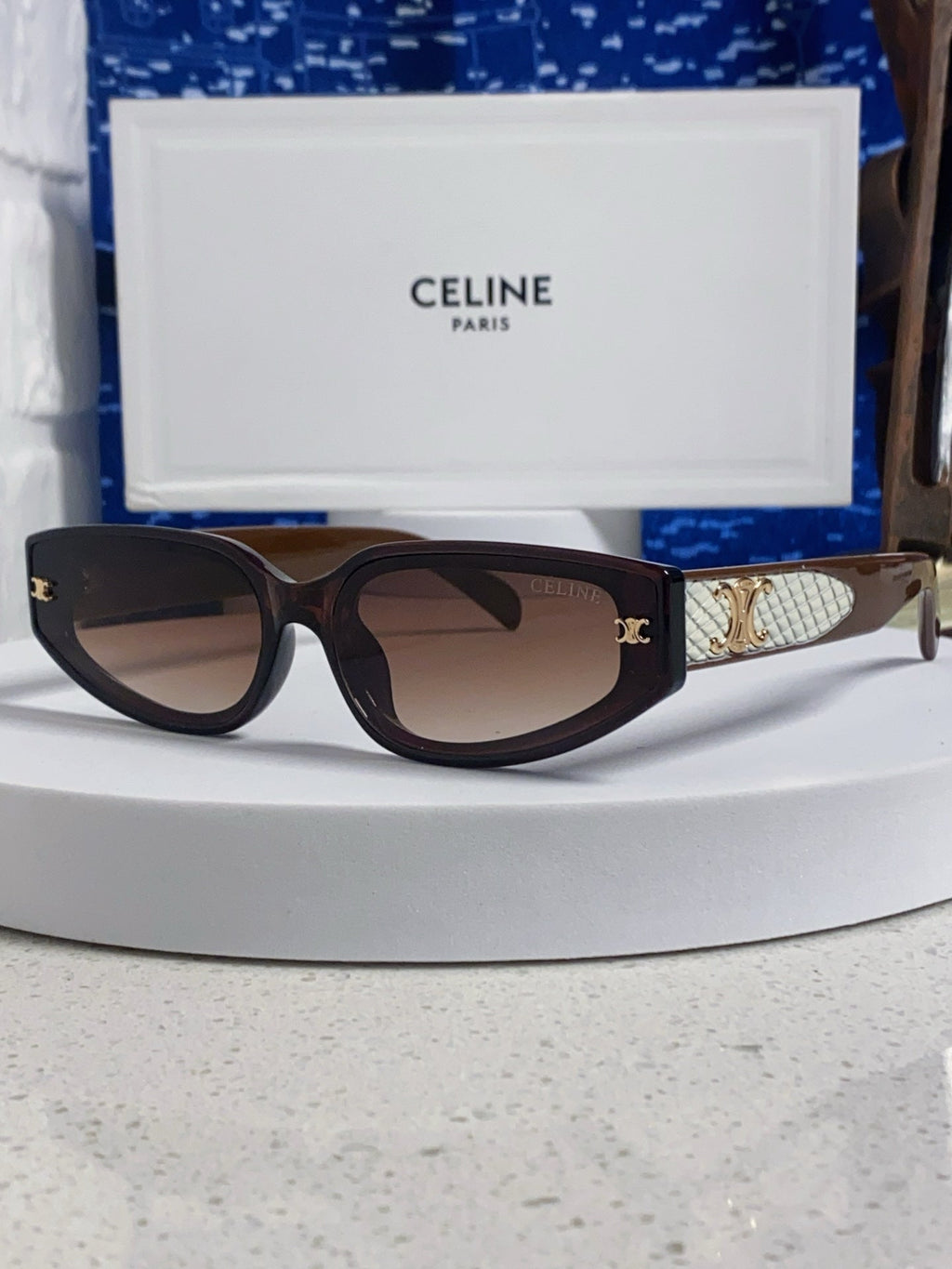 Celine Cat-Eye Red Lens Sunglasses for Men & Women - 415617