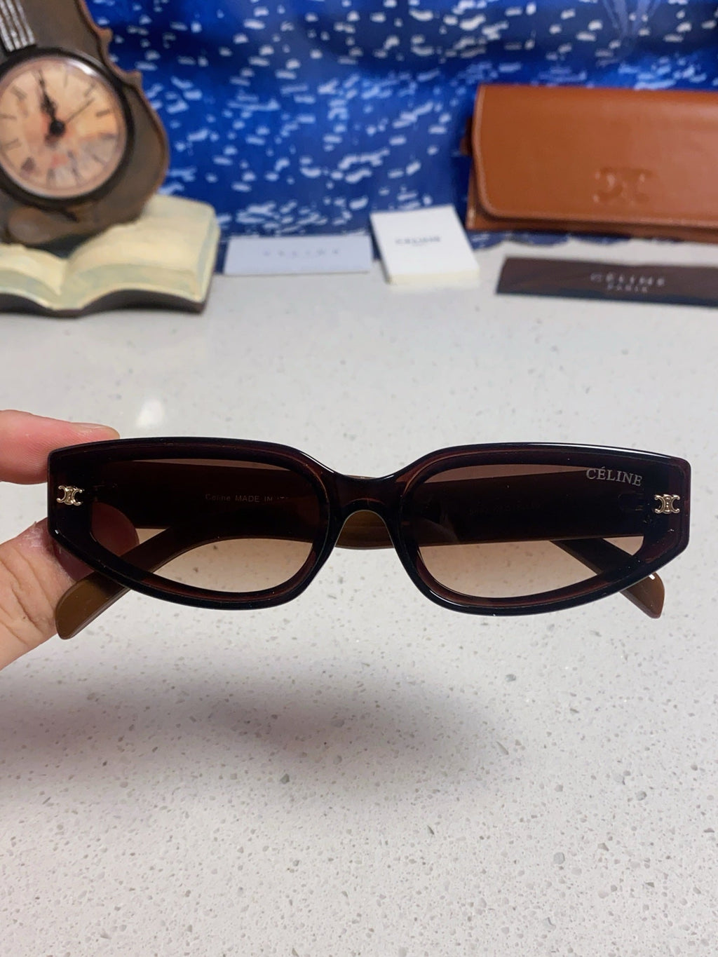 Celine Cat-Eye Red Lens Sunglasses for Men & Women - 867149 - detail image 4