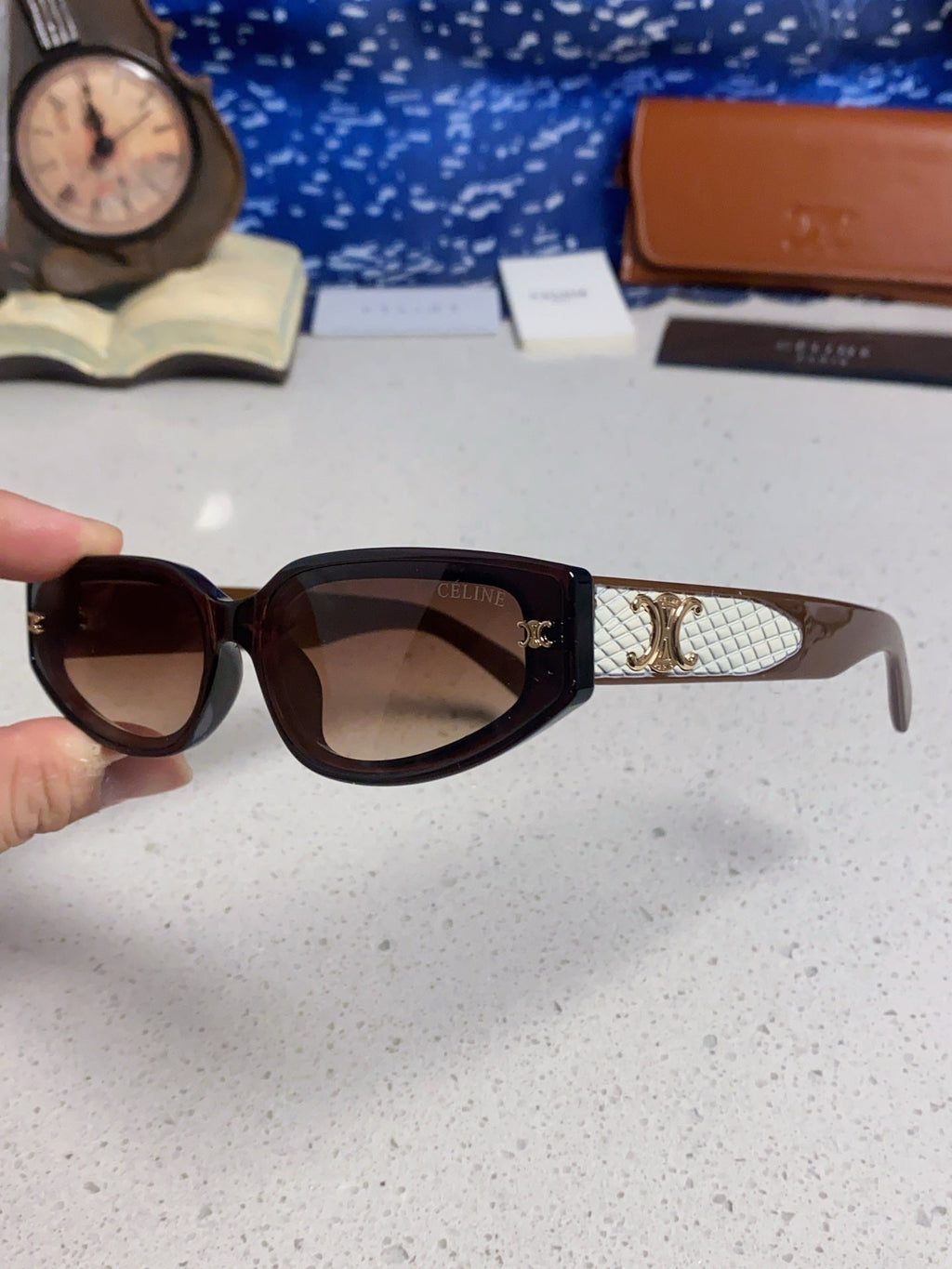 Celine Cat-Eye Red Lens Sunglasses for Men & Women - 415617 - detail image 6