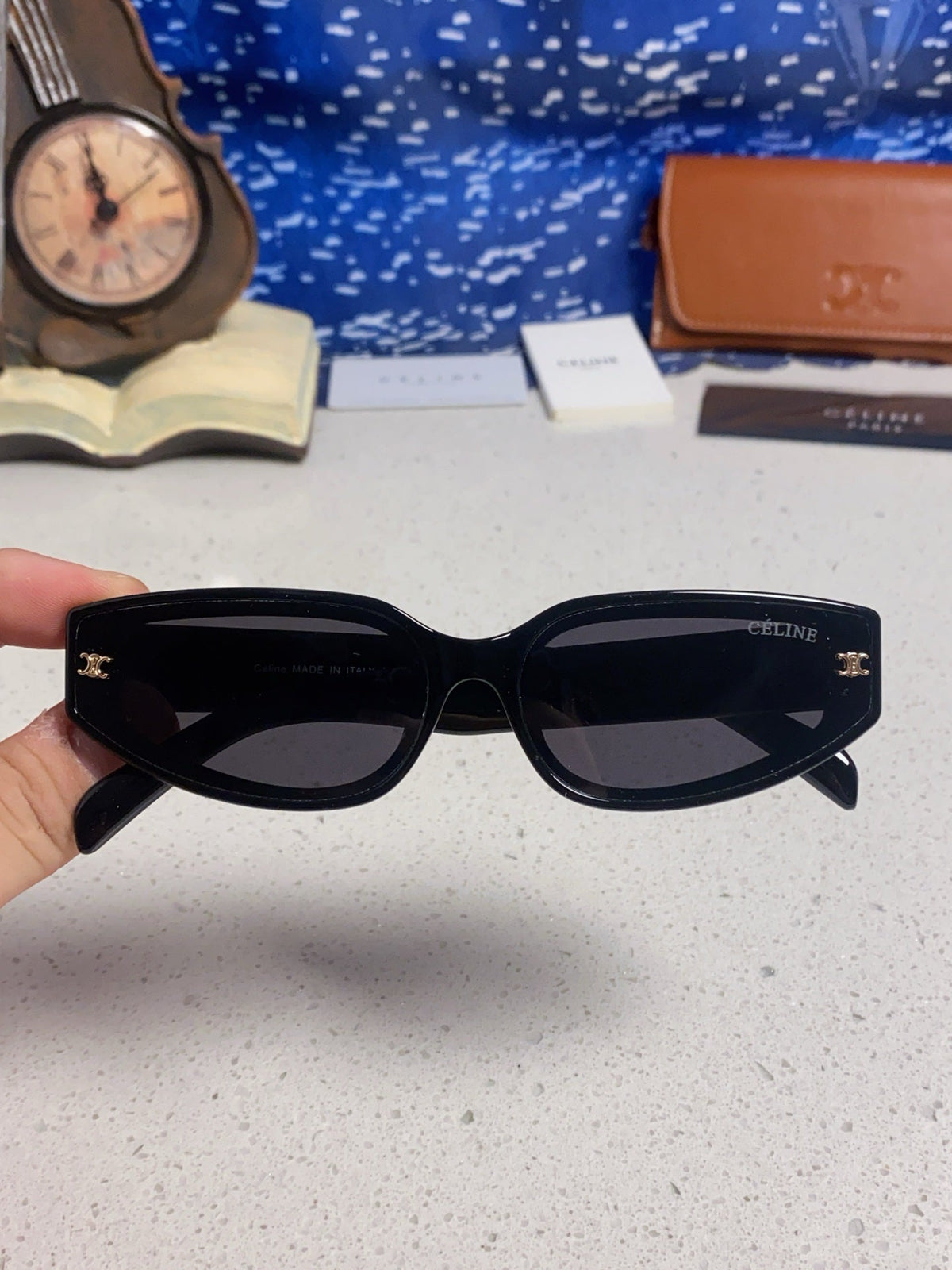Celine Cat-Eye Silver Lens Sunglasses for Men & Women - 415600 - detail image 4