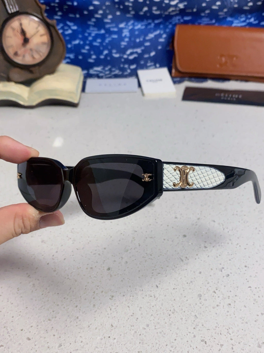 Celine Cat-Eye Silver Lens Sunglasses for Men & Women - 415600 - detail image 6