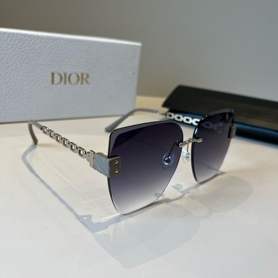 Dior Fashion Silver Lens Sunglasses for Men & Women - 382409
