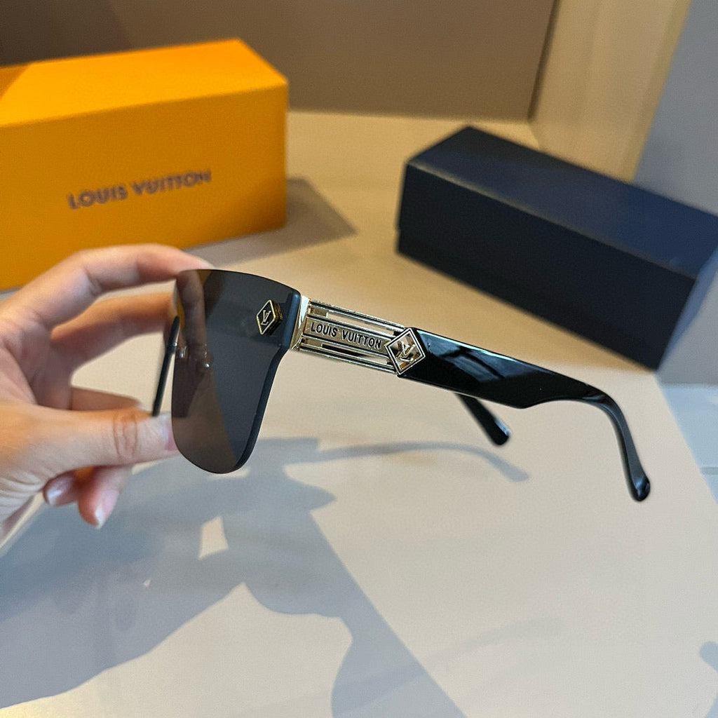 Louis Vuitton Metal Aviator Gold Lens Sunglasses for Men & Women - 431154 - detail image 6