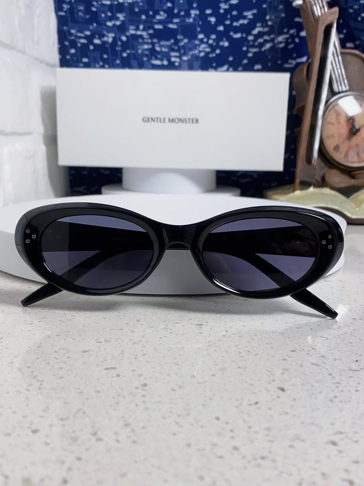 Gentle Monster COCOA Oval Black Lens Sunglasses for Men & Women - 358873 - detail image 10
