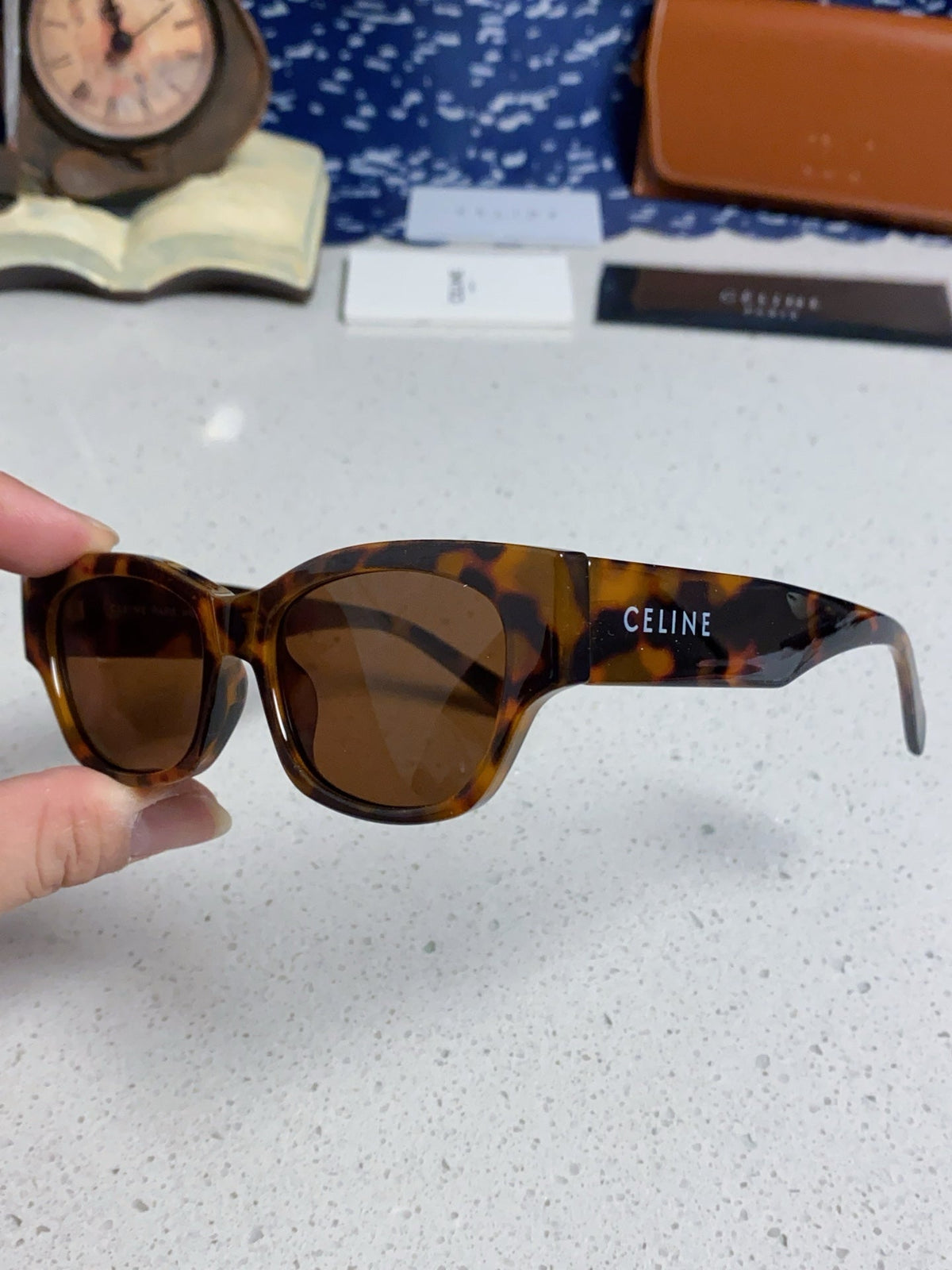 Celine Fashion Black Lens Sunglasses for Men & Women - 358287 - detail image 6