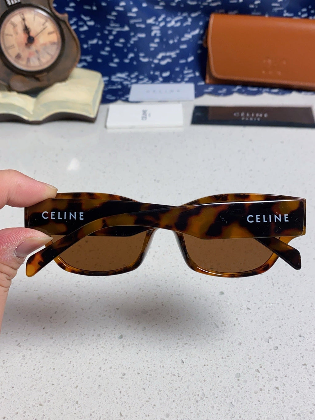 Celine Fashion Black Lens Sunglasses for Men & Women - 486973 - detail image 5