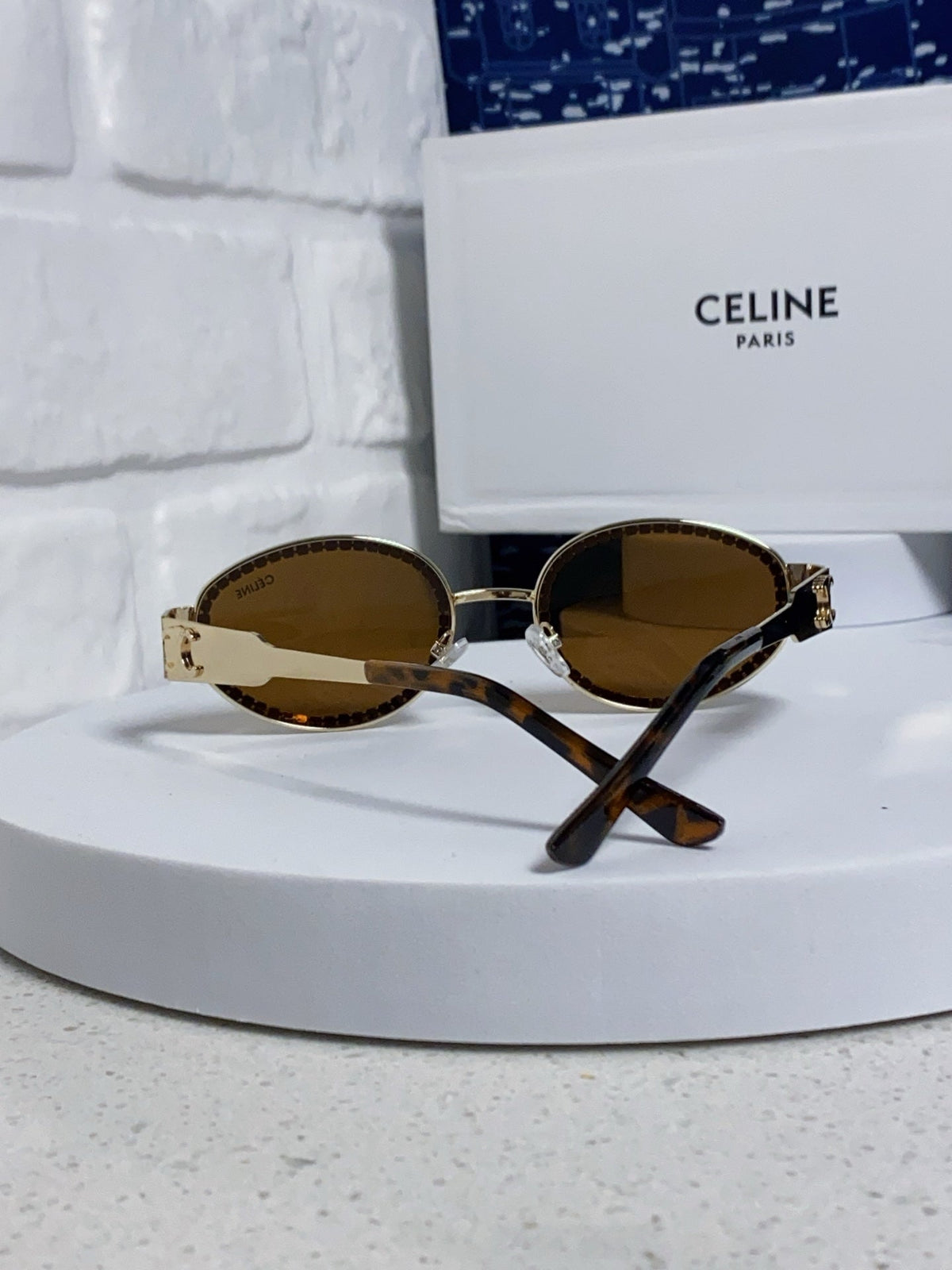 Celine Round Brown Lens Sunglasses for Men & Women - 358289 - detail image 3