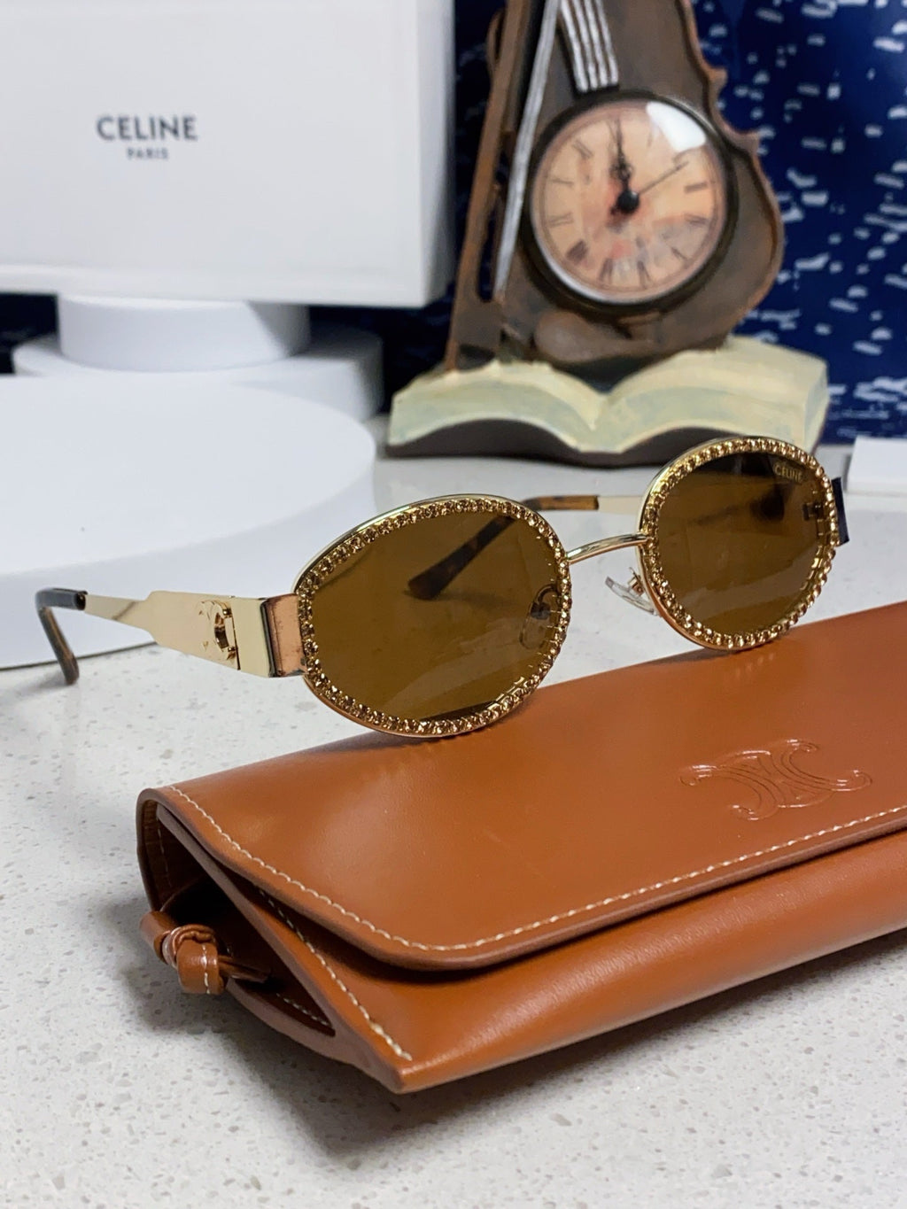 Celine Round Brown Lens Sunglasses for Men & Women - 358289 - detail image 10