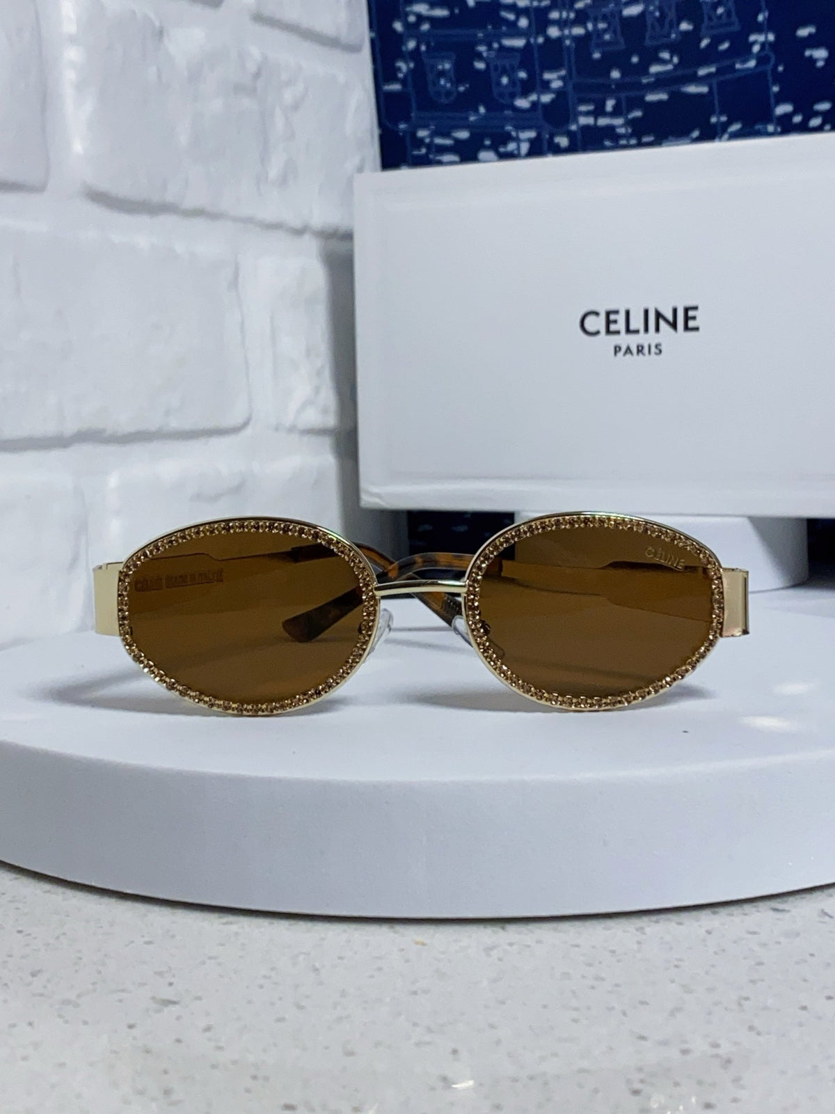 Celine Round Brown Lens Sunglasses for Men & Women - 358289 - detail image 2