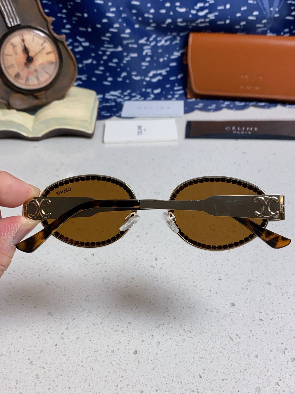 Celine Round Brown Lens Sunglasses for Men & Women - 358289 - detail image 5