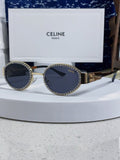 Celine Round Blue Lens Sunglasses for Men & Women
