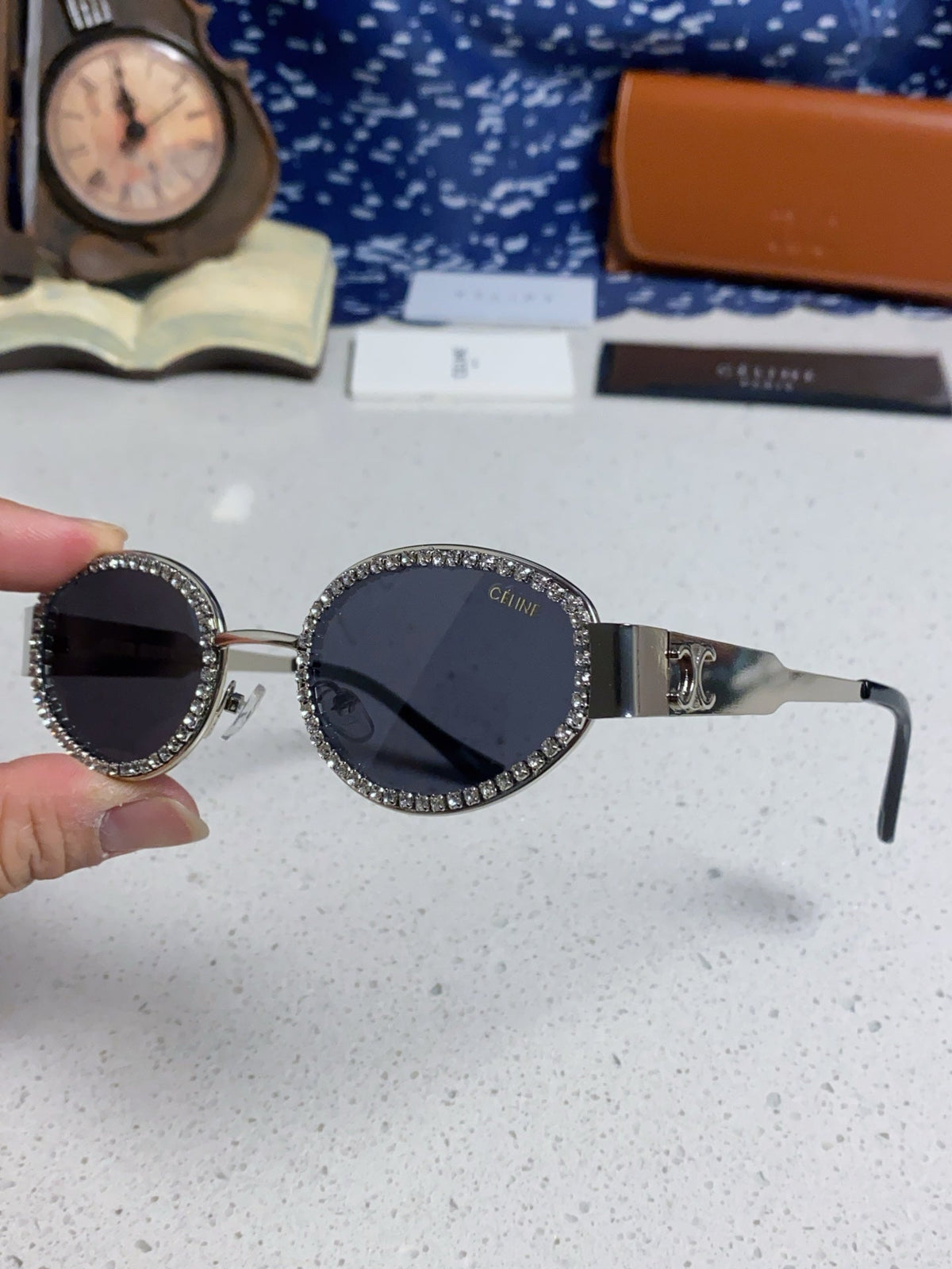 Celine Round Silver Lens Sunglasses for Men & Women - 431995 - detail image 6