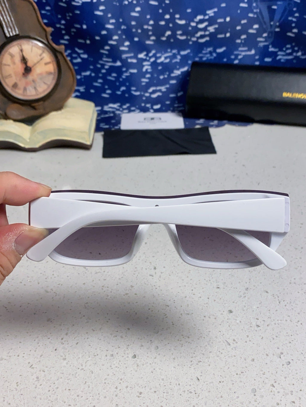 Balenciaga Browline Silver Lens Sunglasses for Men & Women - 358646 - detail image 5