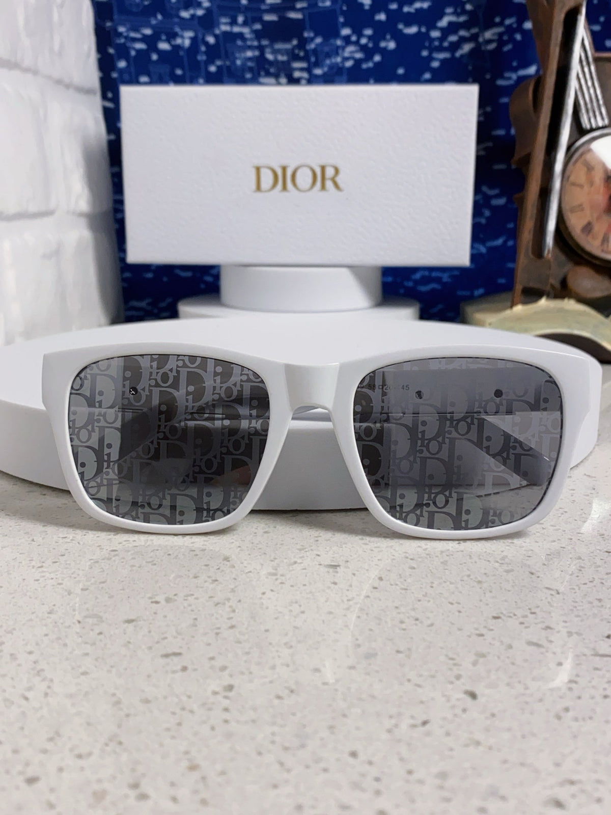 Dior Acetate Square Gray Lens Sunglasses for Men & Women - 358193 - detail image 8