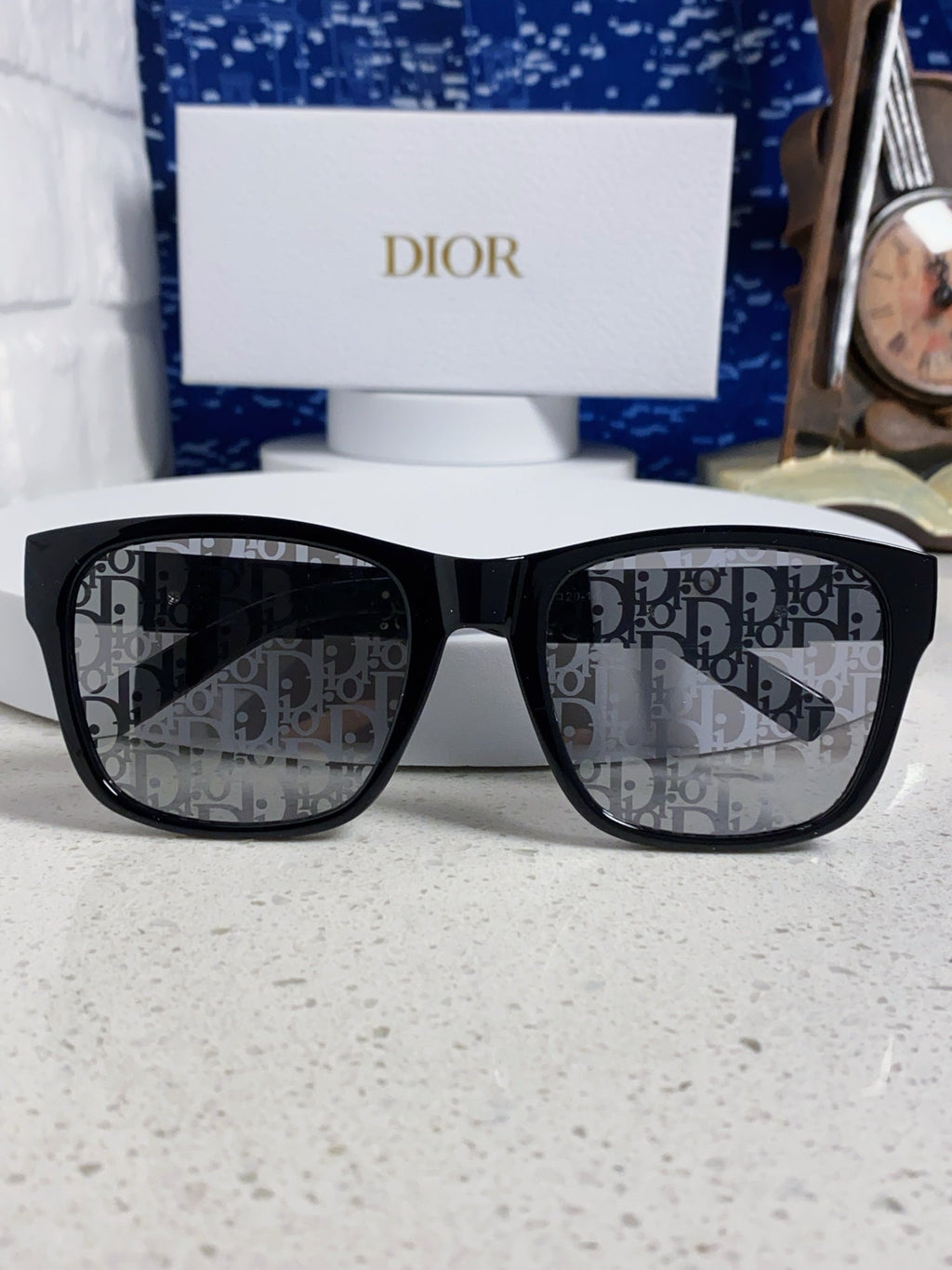 Dior Acetate Square Black Lens Sunglasses for Men & Women - 358194 - detail image 10