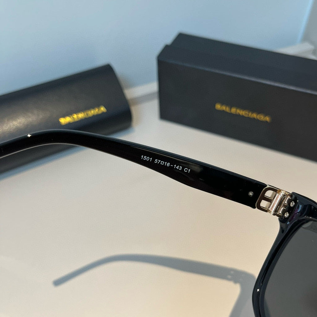 Balenciaga Folding Square Black Lens Sunglasses for Men & Women - 432534 - detail image 9