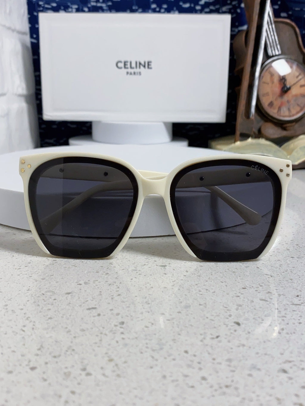 Celine Square Black Lens Sunglasses for Men & Women - 934643 - detail image 9