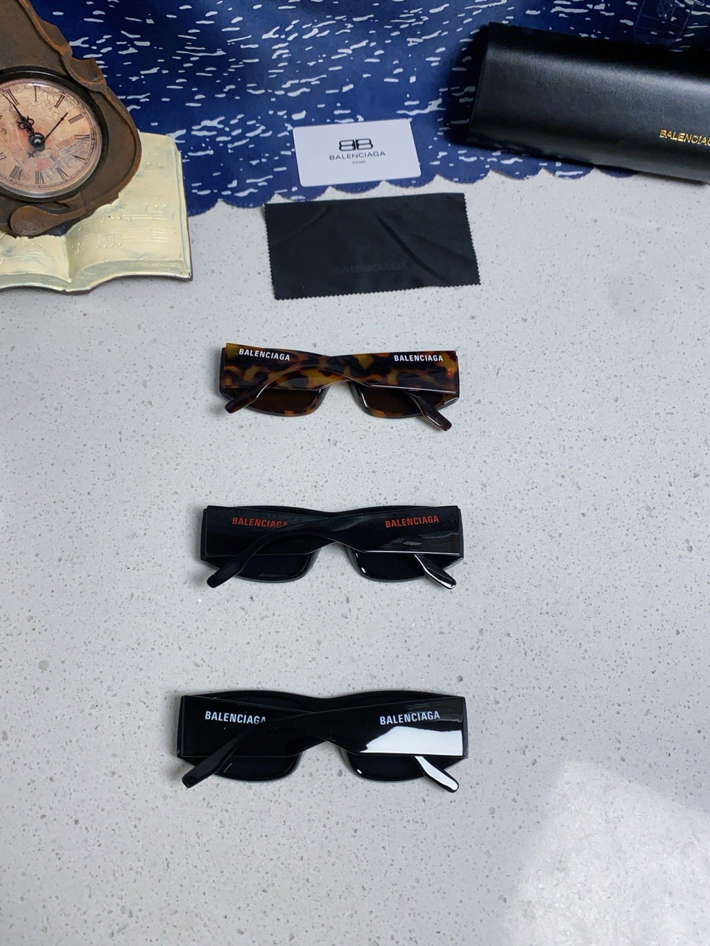 Balenciaga Square Black Lens Sunglasses for Men & Women - 372344 - detail image 10