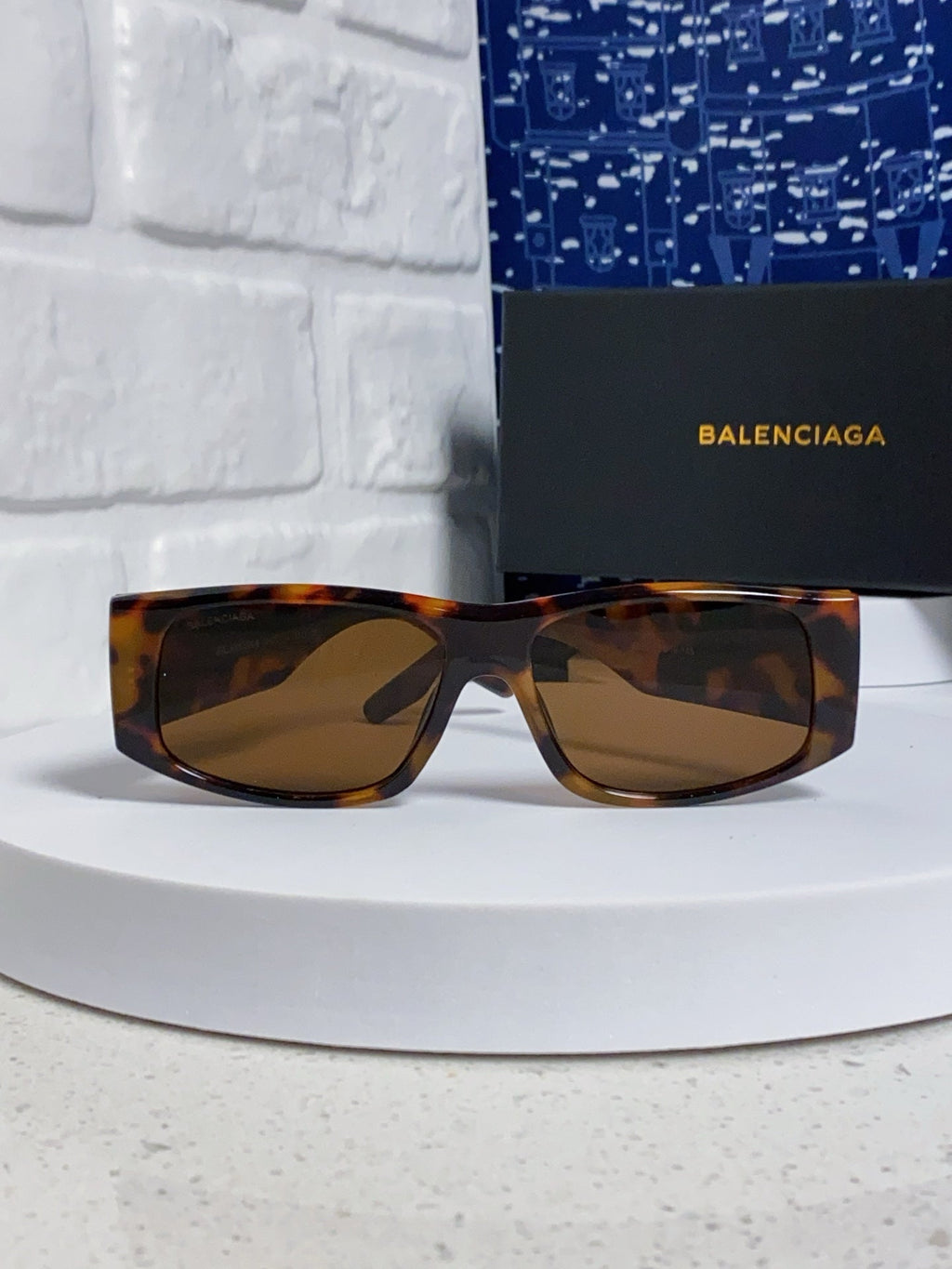 Balenciaga Square Black Lens Sunglasses for Men & Women - 372344