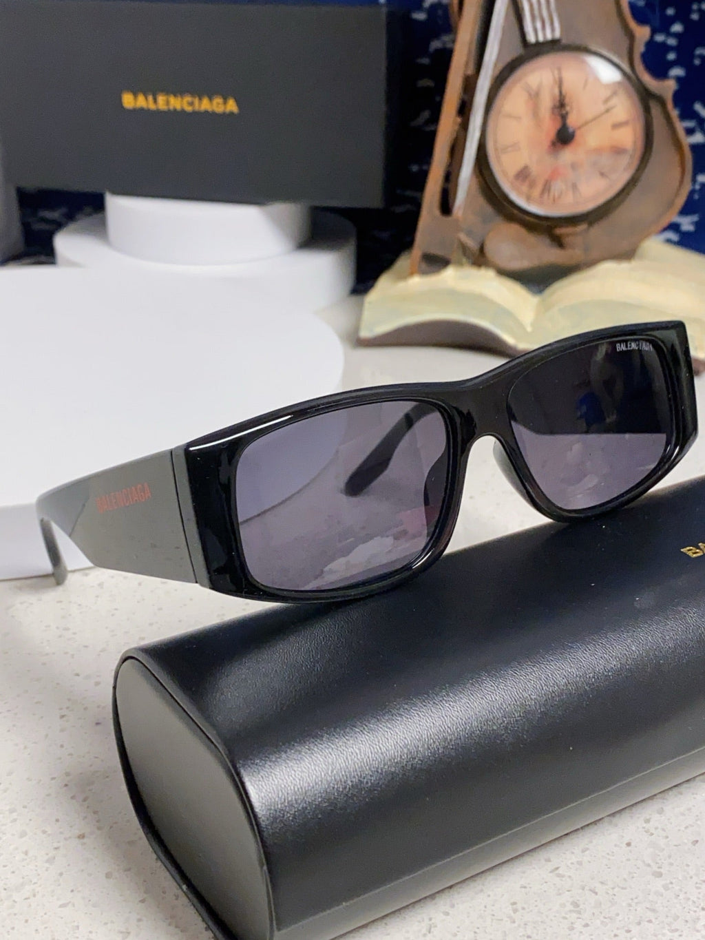 Balenciaga Square Black Lens Sunglasses for Men & Women - 935204 - detail image 9