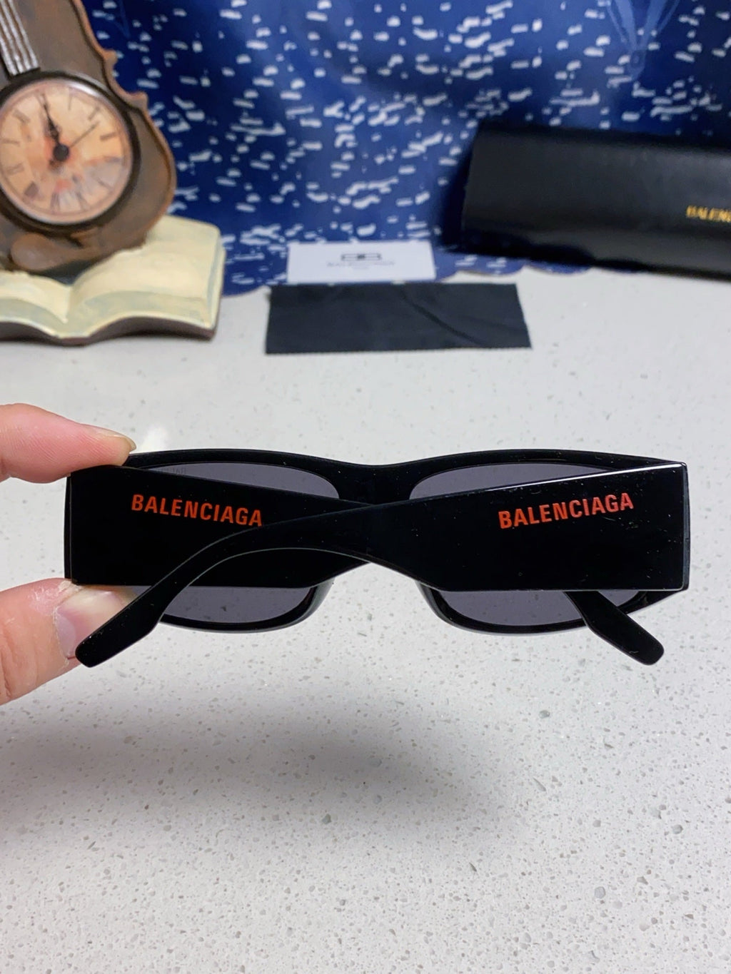 Balenciaga Square Black Lens Sunglasses for Men & Women - 935204 - detail image 4
