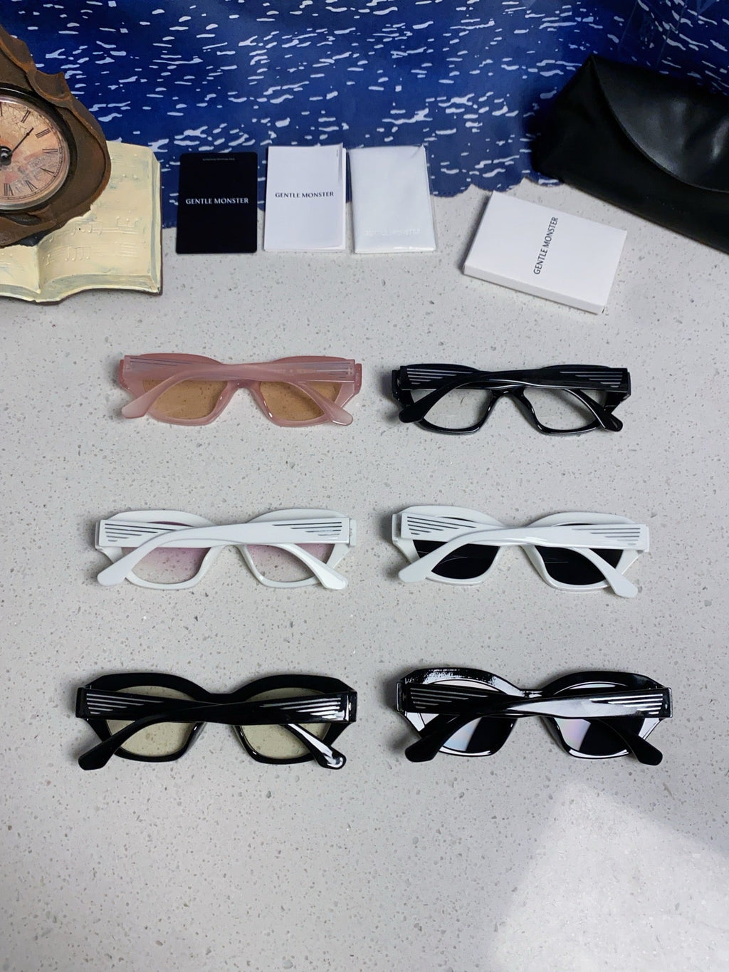 Gentle Monster Fashion Blue Lens Sunglasses for Men & Women - detail image 11