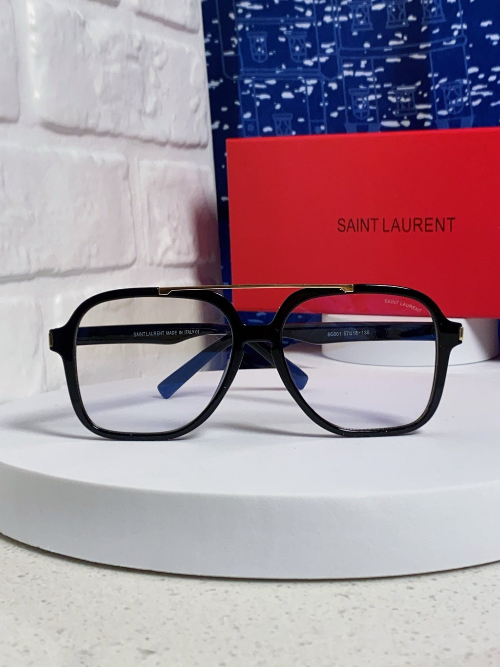 Saint Laurent SL545 Square Silver Lens Sunglasses for Men & Women - 867138 - detail image 2