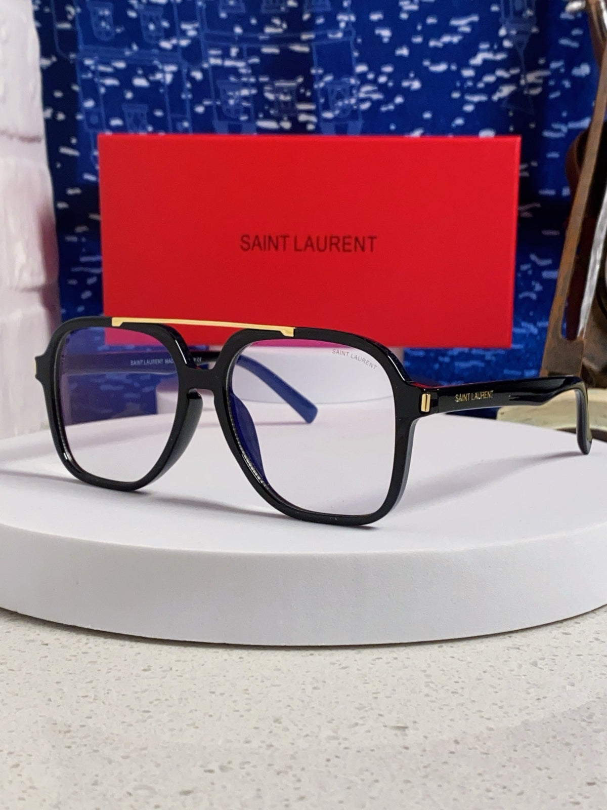 Saint Laurent SL545 Square Silver Lens Sunglasses for Men & Women - 867138