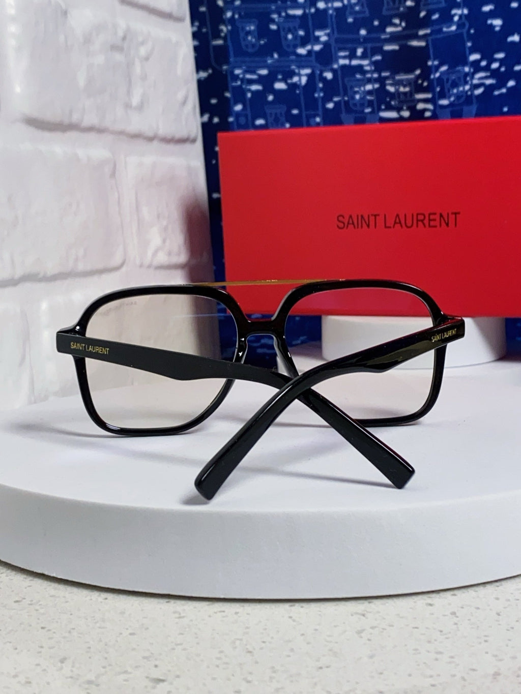 Saint Laurent SL545 Square Silver Lens Sunglasses for Men & Women - 867138 - detail image 3