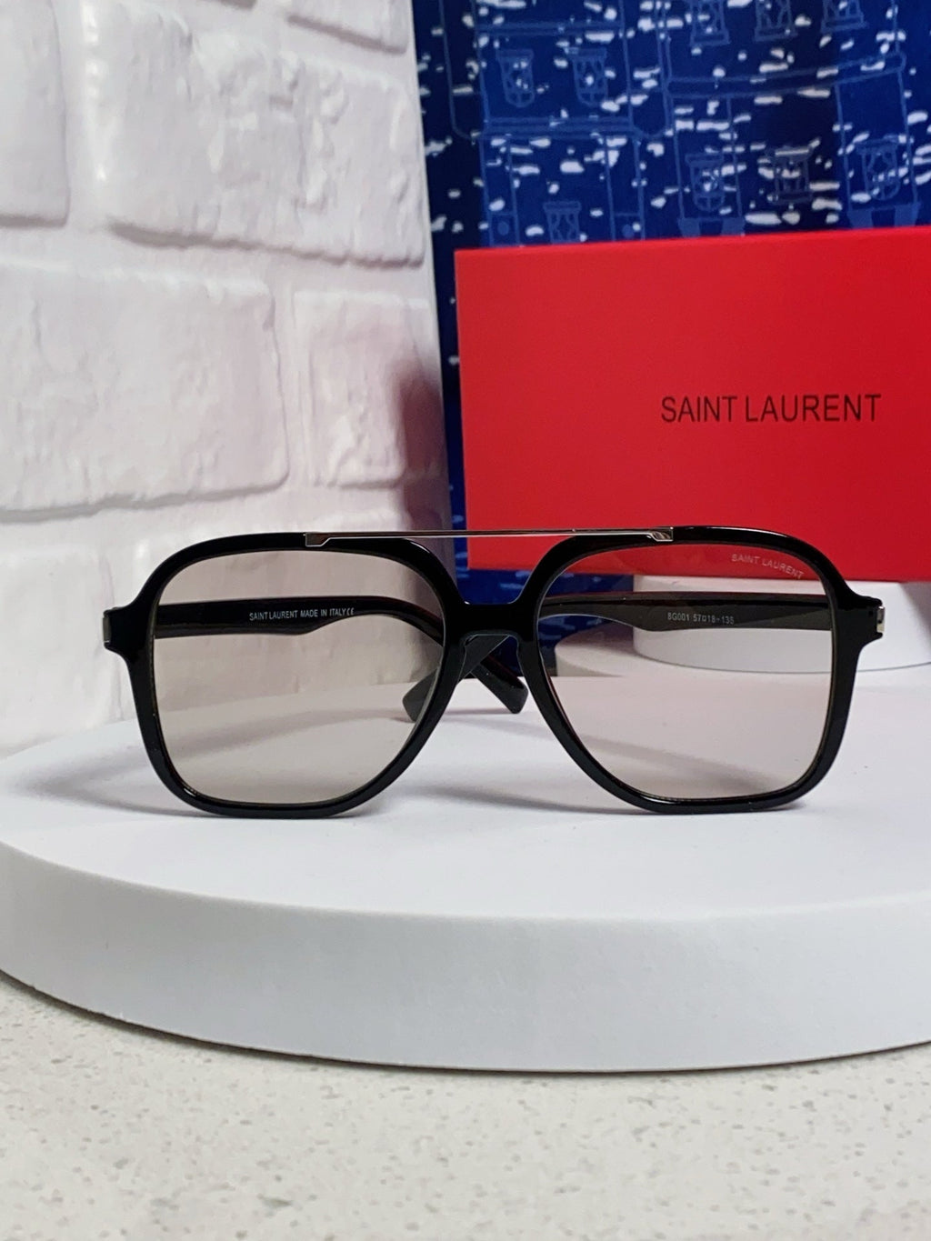 Saint Laurent SL545 Square Black Lens Sunglasses for Men & Women - 867139 - detail image 2