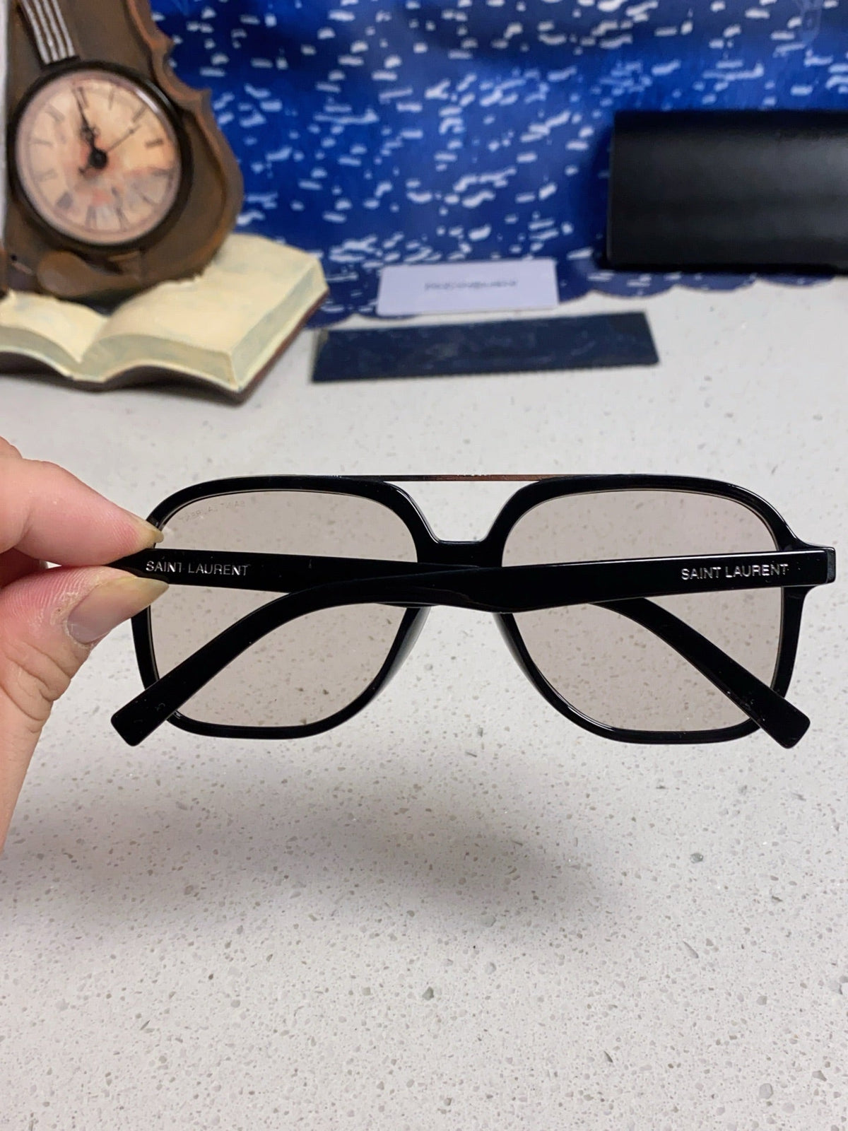 Saint Laurent SL545 Square Black Lens Sunglasses for Men & Women - 431920 - detail image 5