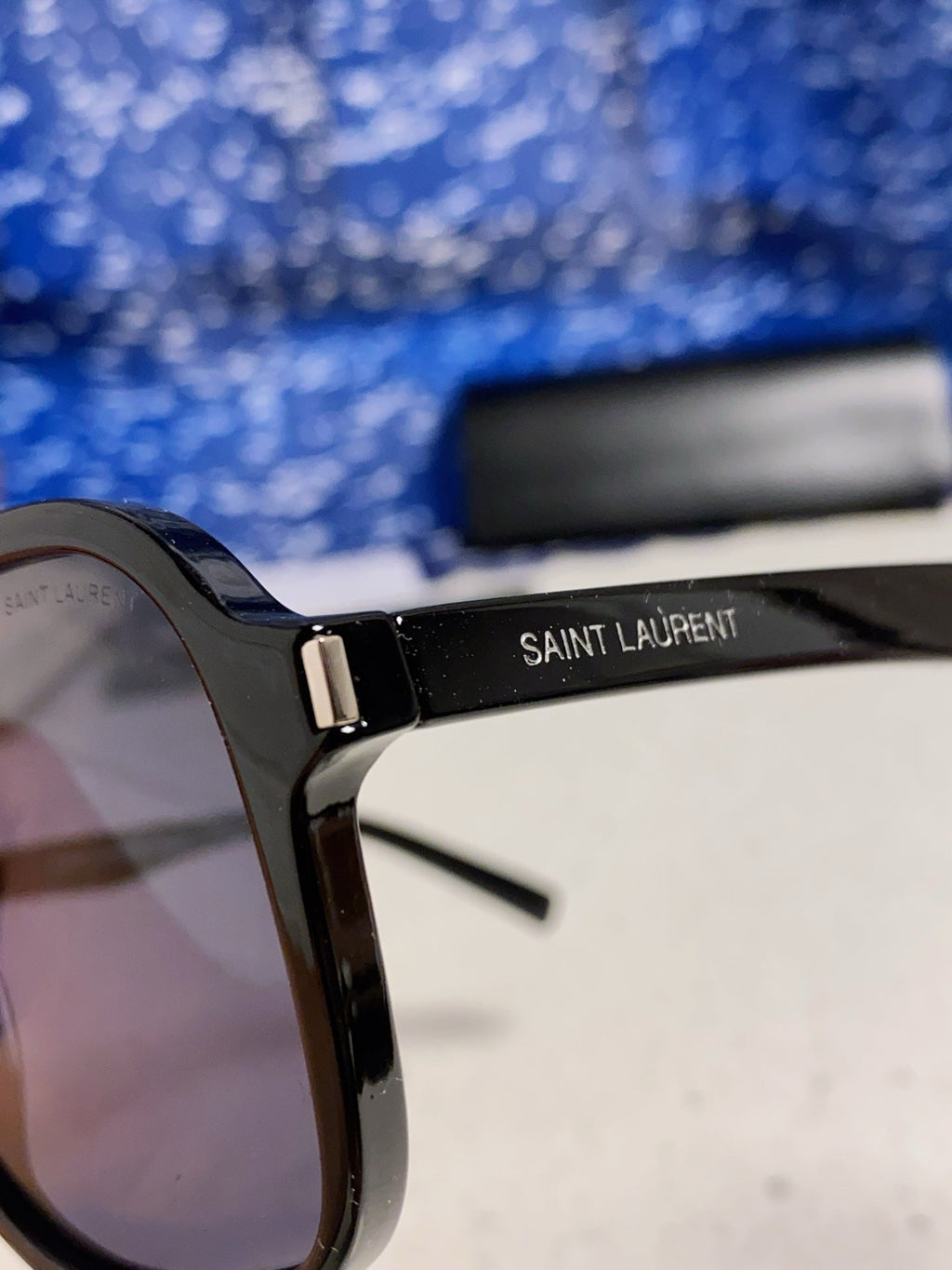 Saint Laurent SL545 Square Blue Lens Sunglasses for Men & Women - 867144 - detail image 7