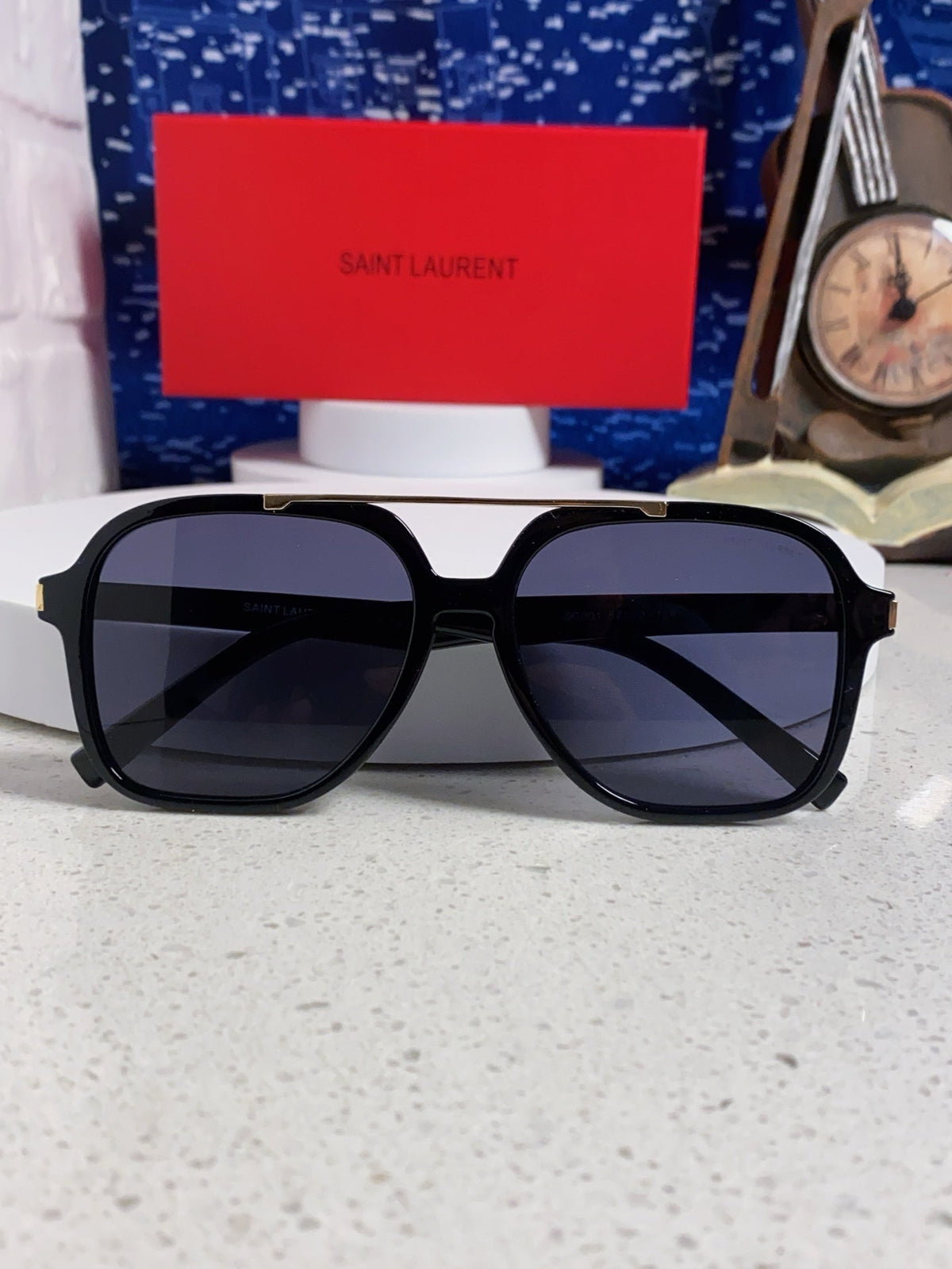 Saint Laurent SL545 Square Black Lens Sunglasses for Men & Women - 415571 - detail image 8