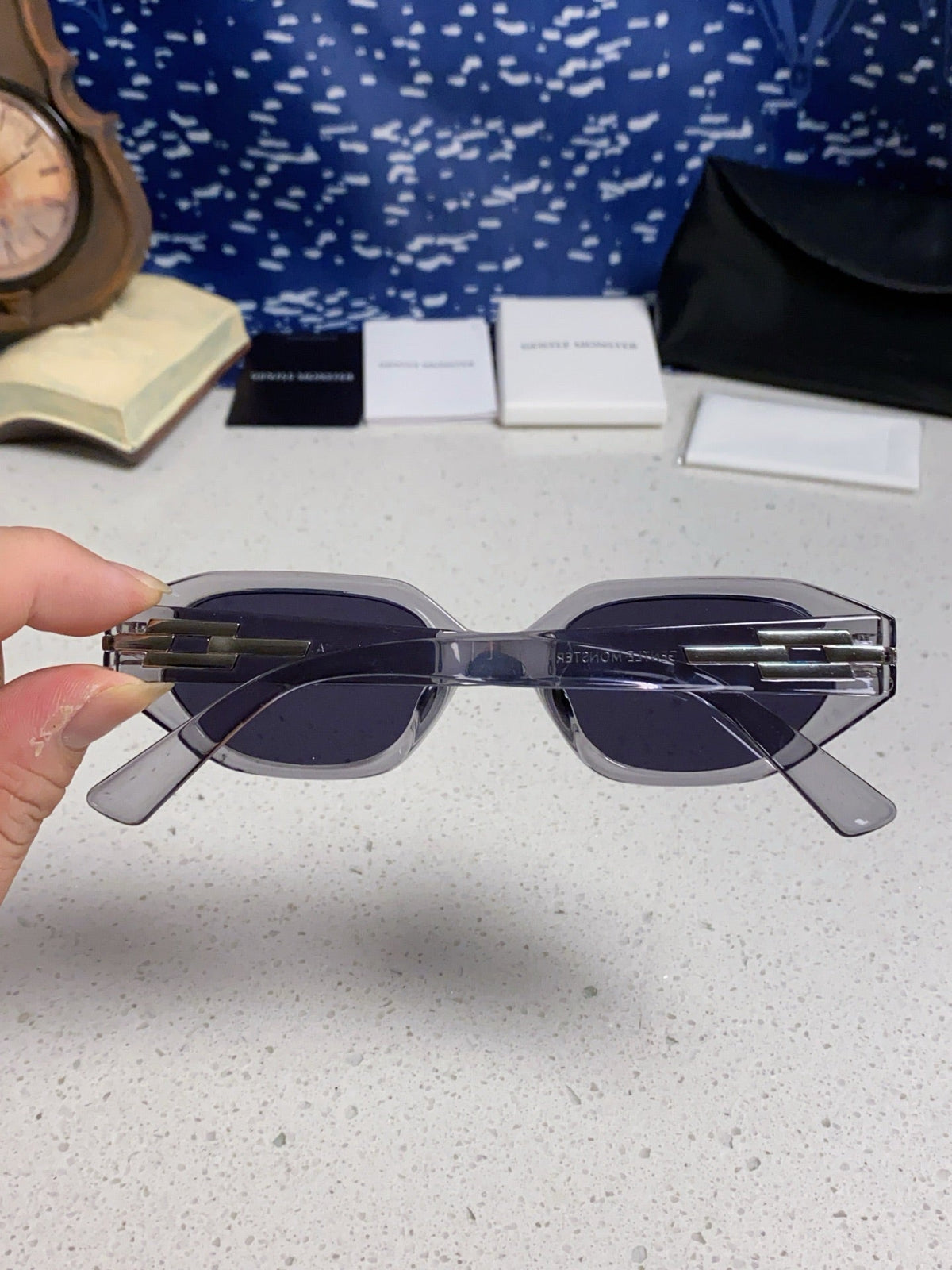 Gentle Monster CORSICA Cat-Eye Silver Lens Sunglasses for Men & Women - detail image 5