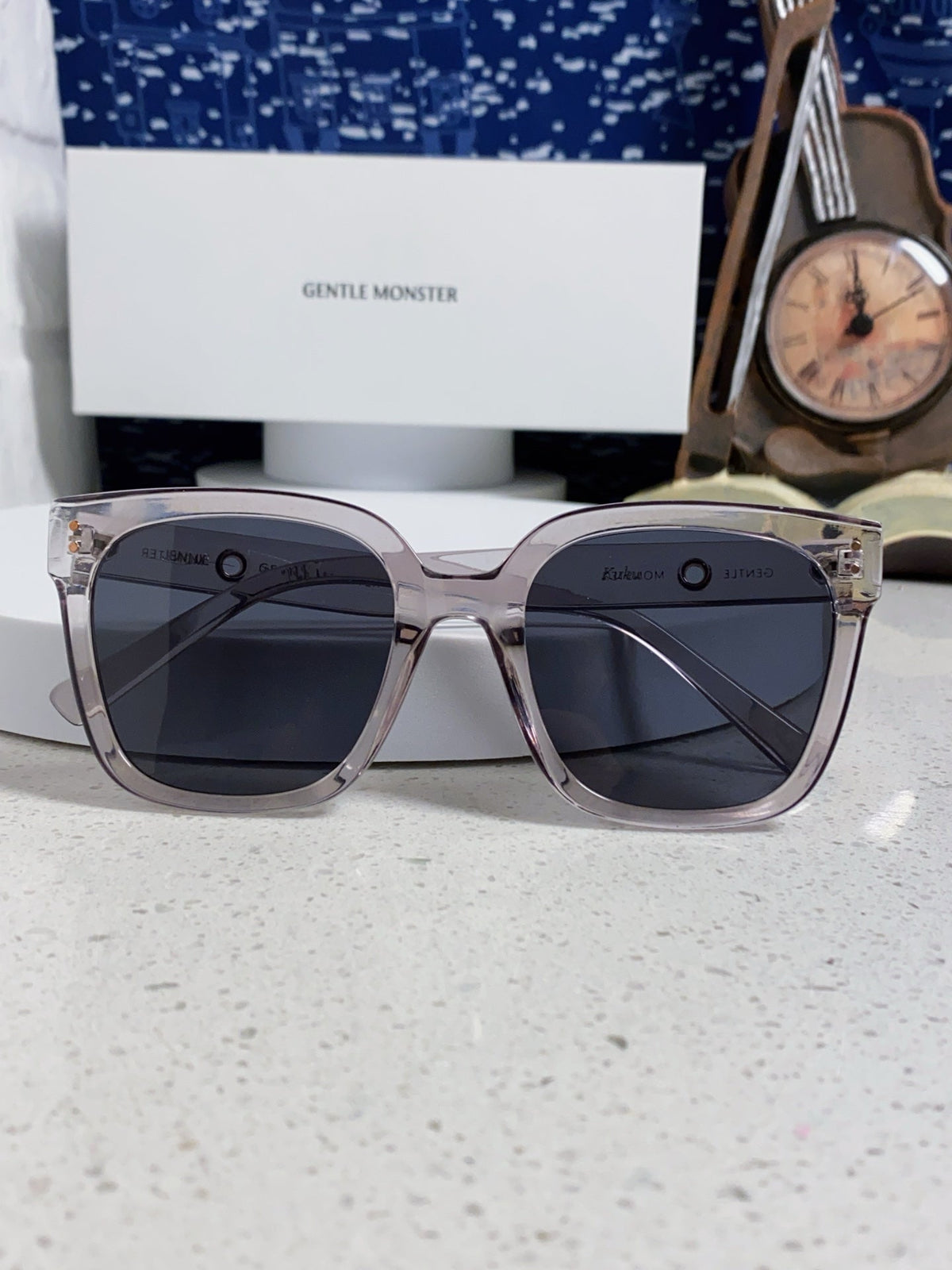 Gentle Monster KUKU Polarized Square Black Lens Sunglasses for Women - detail image 10