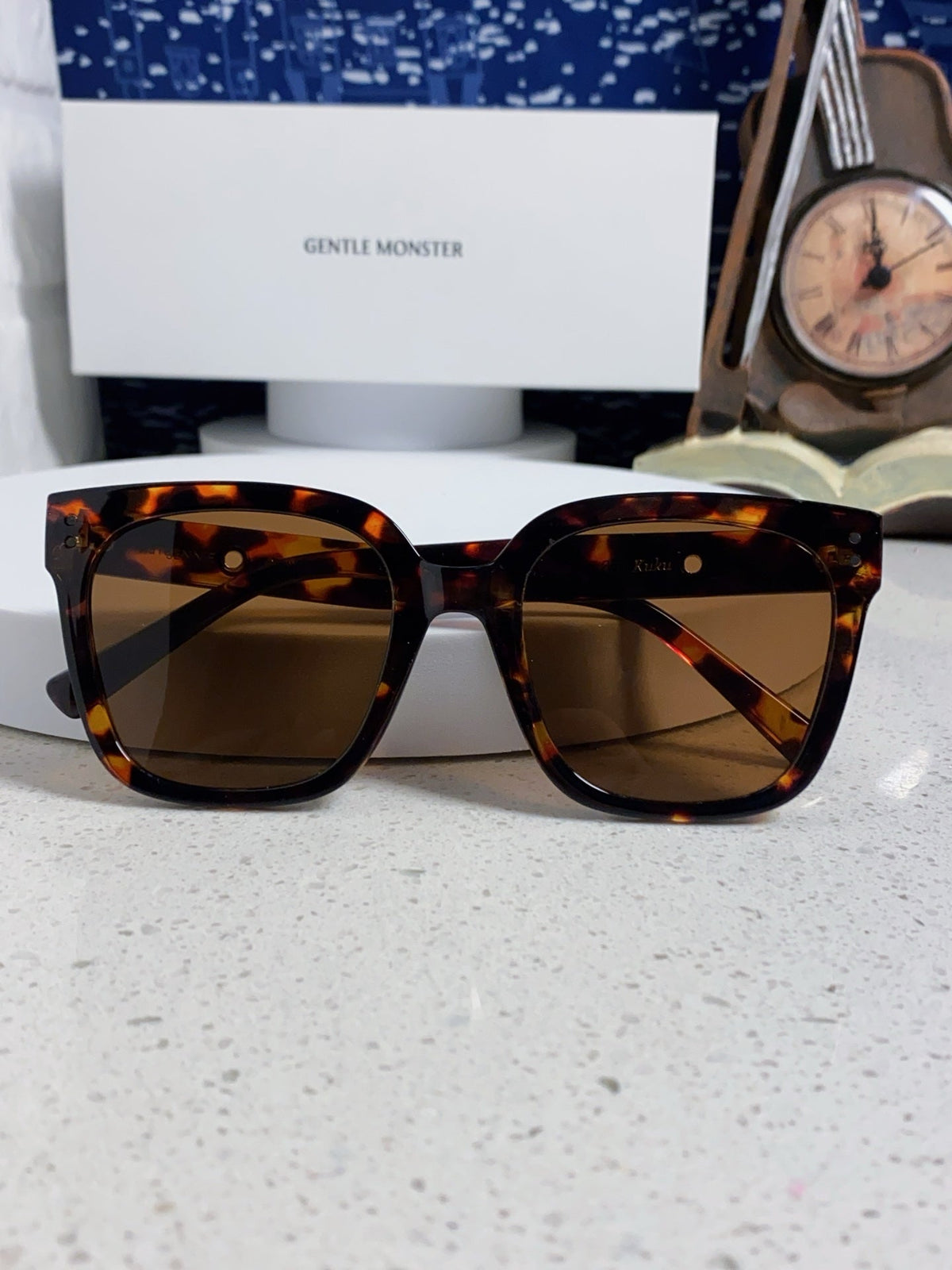 Gentle Monster KUKU Polarized Square Brown Lens Sunglasses for Women - detail image 9