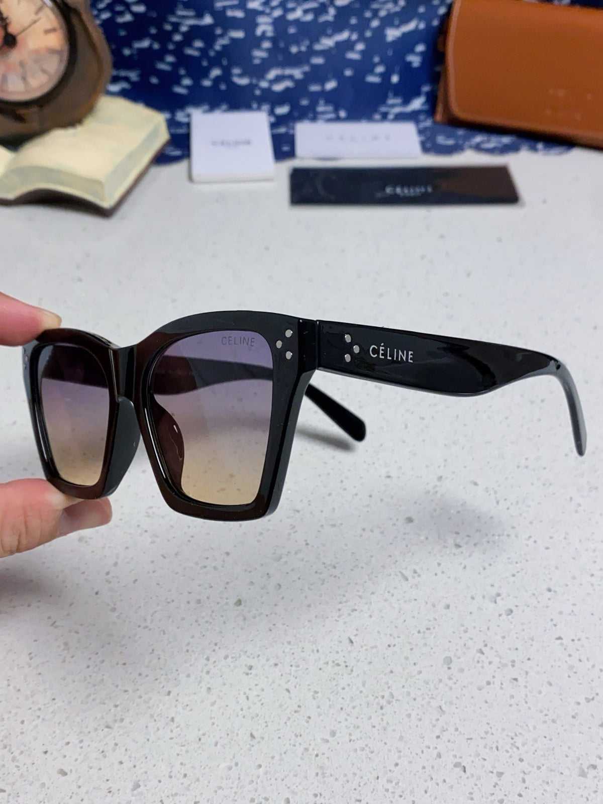 Celine Square Silver Lens Sunglasses for Men & Women - 431937 - detail image 6