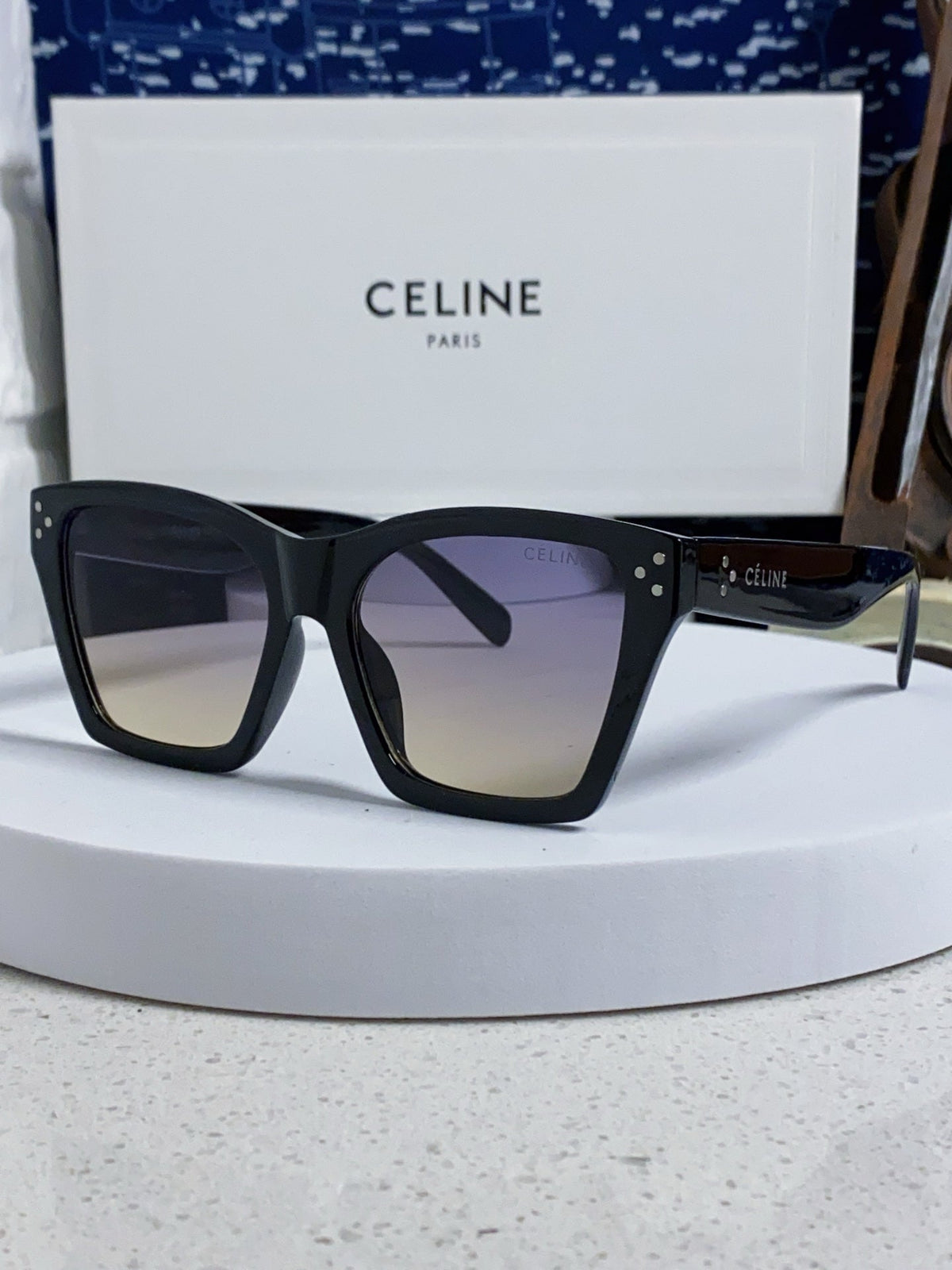 Celine Square Silver Lens Sunglasses for Men & Women - 431937