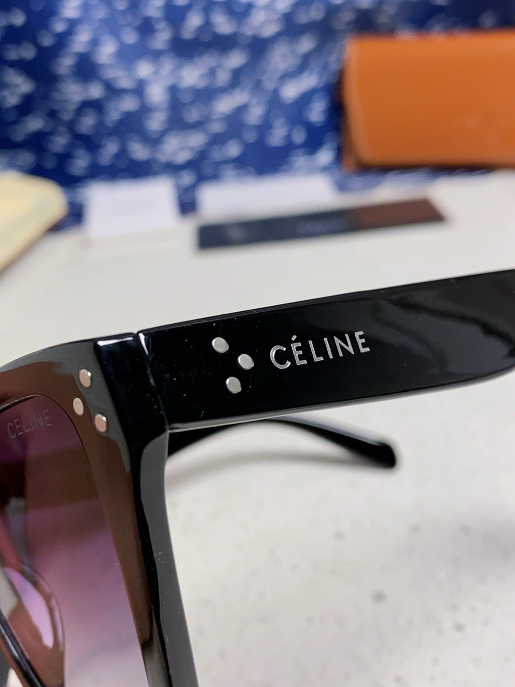 Celine Square Black Lens Sunglasses for Men & Women - 486951 - detail image 7