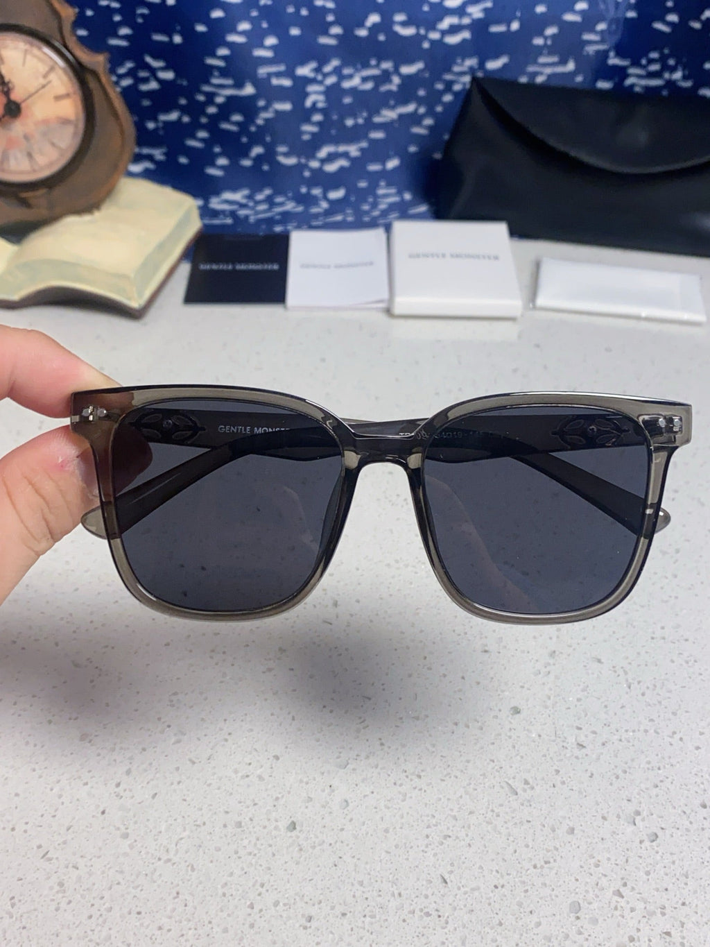 Gentle Monster Polarized Fashion Black Lens Sunglasses for Men & Wome - 358869 - detail image 4