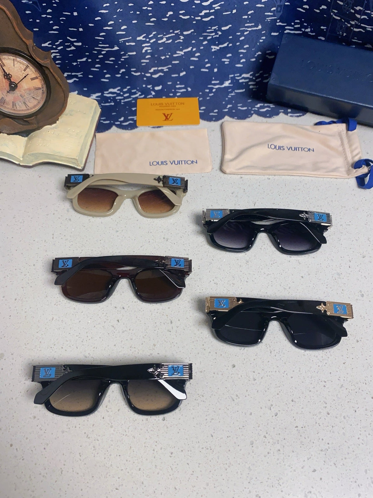Louis Vuitton Square Black Lens Sunglasses for Men & Women - 486224 - detail image 11